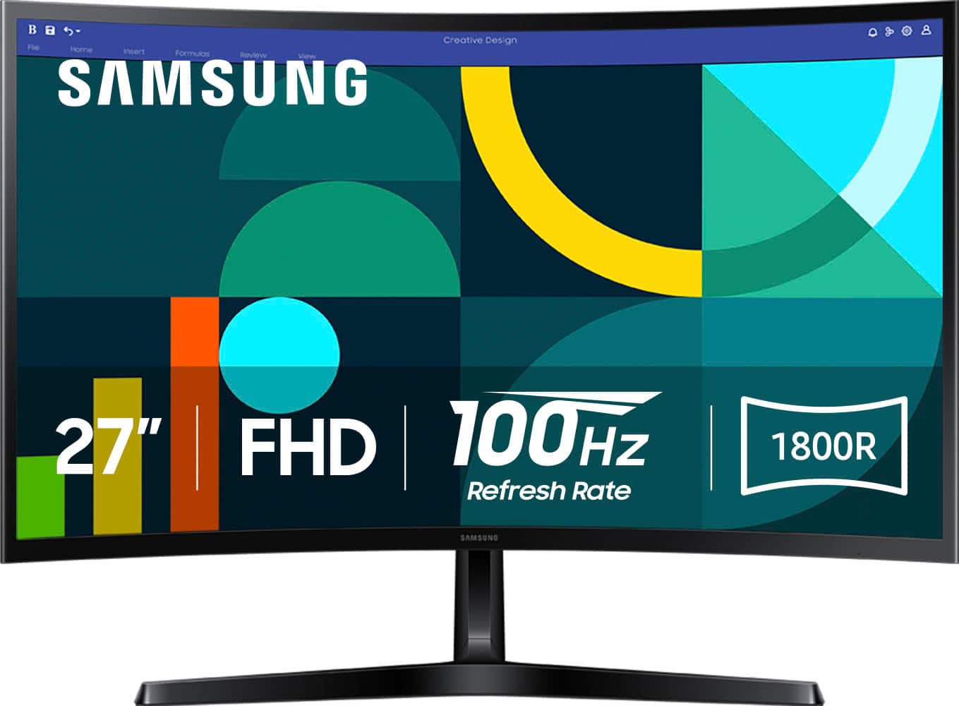 Samsung - 27" S3 (S36GD) LED FHD 100Hz Curved Monitor (HDMI, D-sub) - Black product image