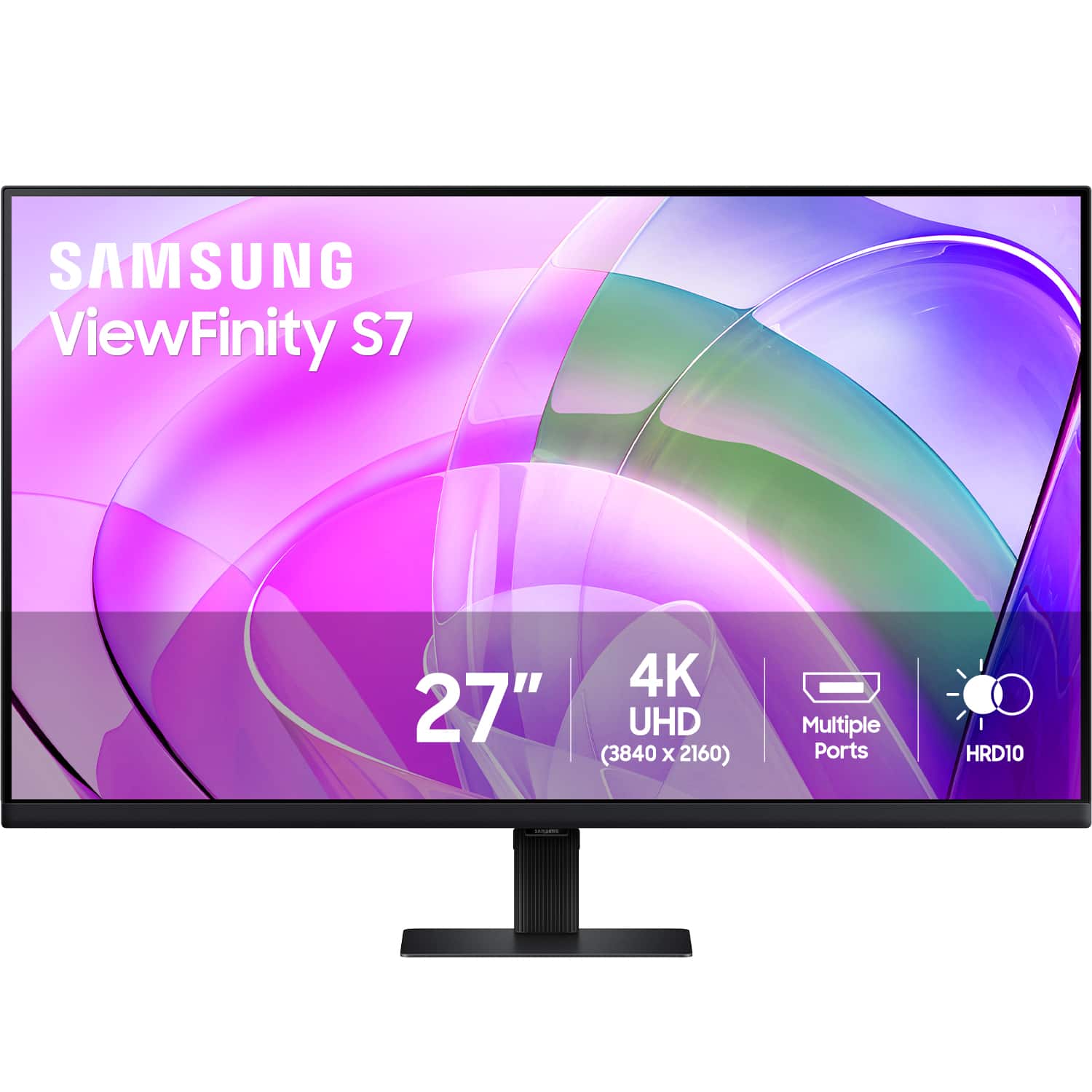 Samsung - 27" ViewFinity S7 4K UHD High Resolution Monitor with HDR 10 - Black product image
