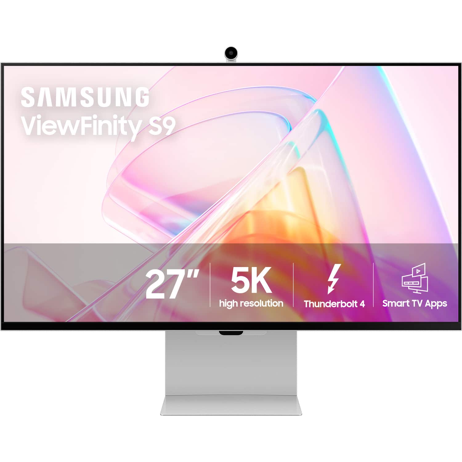 Samsung - 27" ViewFinity S9 5K IPS Smart Monitor with Matte Display, Thunderbolt 4 and SlimFit Camera - Silver product image