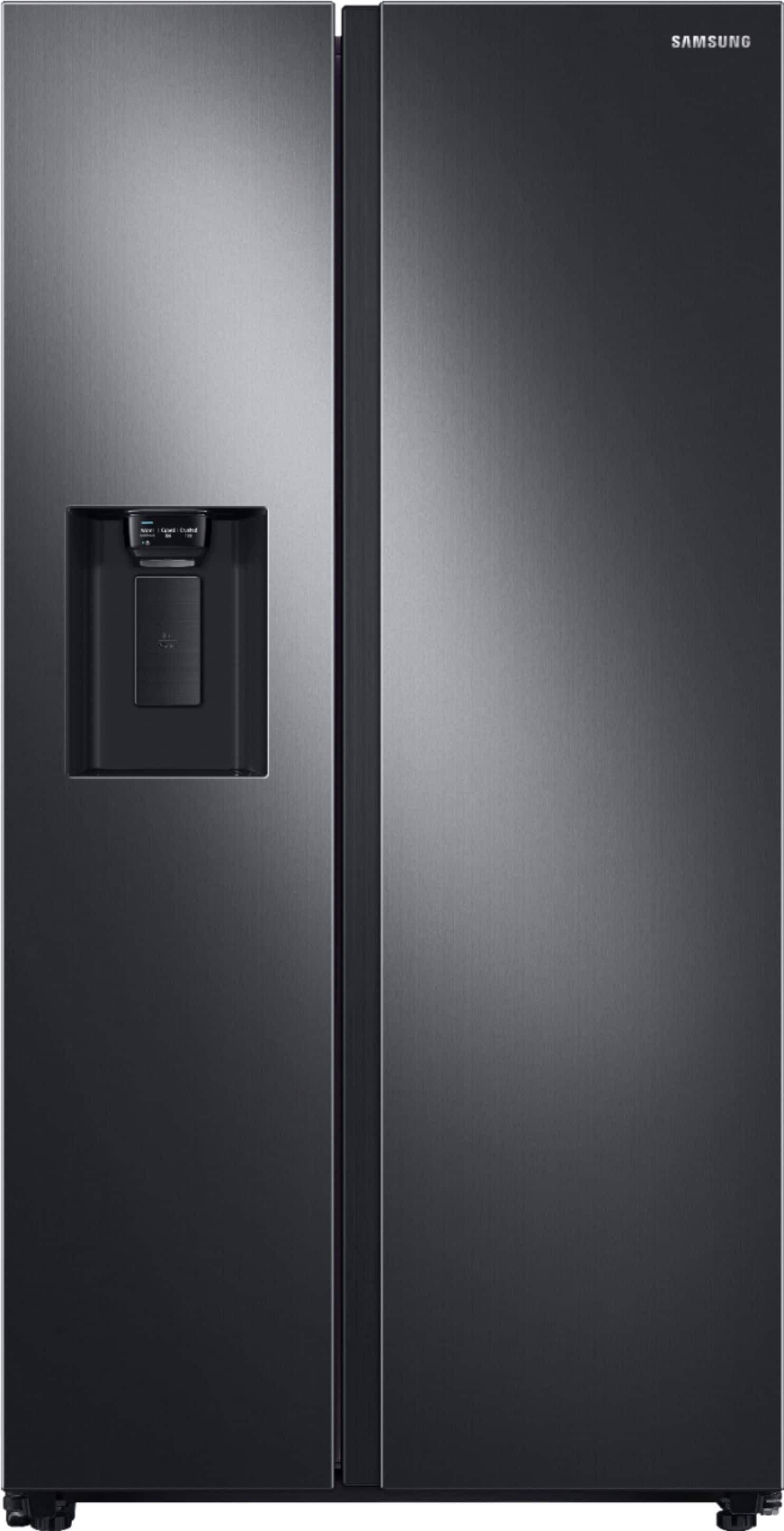Samsung - 27.4 cu. ft. Side-by-Side Refrigerator with Large Capacity - Black Stainless Steel product image