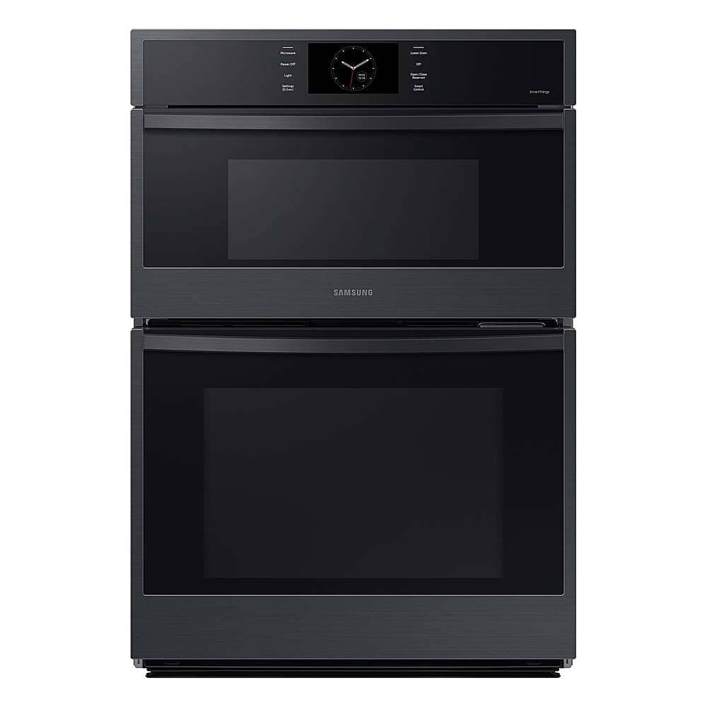 Samsung - 30" Built-In Electric Convection Combination Wall Oven with Microwave and Steam Cook - Matte Black product image