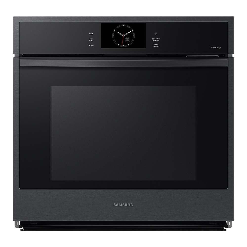 Samsung - 30" Built-In Single Electric Convection Wall Oven with Steam Cook - Matte Black product image
