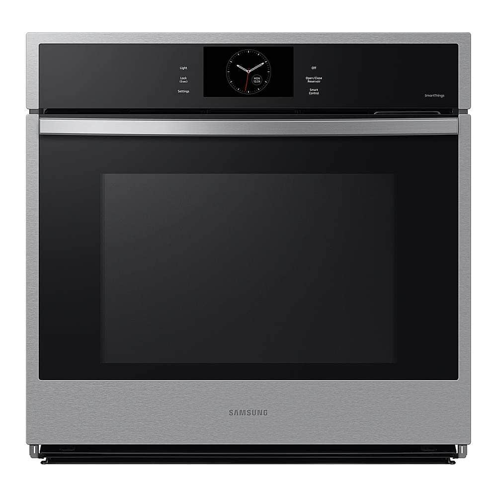Samsung - 30" Built-In Single Electric Convection Wall Oven with Steam Cook - Stainless Steel product image