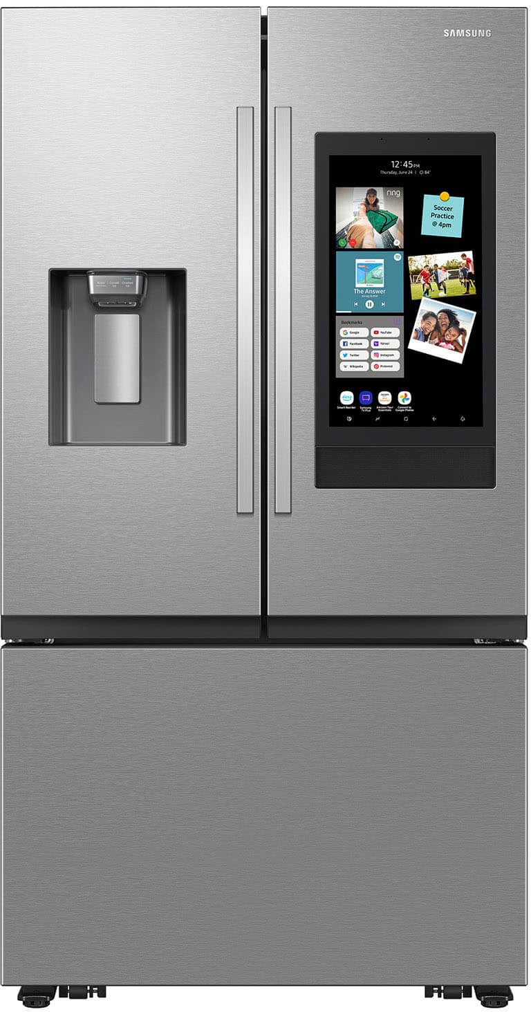 Samsung - 30 cu. ft. 3-Door French Door Smart Refrigerator with Family Hub - Stainless Steel product image