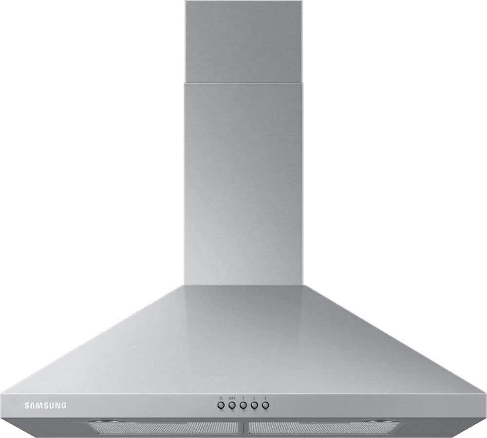 Samsung - 30 inches - Externally Vented & Recirculating - Wall Range Hood - Stainless Steel product image