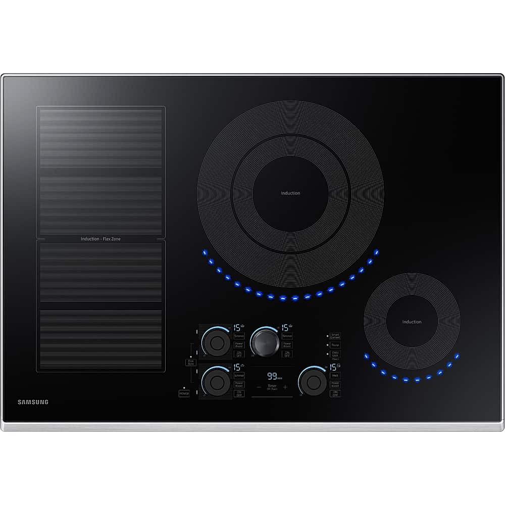 Samsung - 30" Induction Cooktop with WiFi and Virtual Flame - Stainless Steel product image