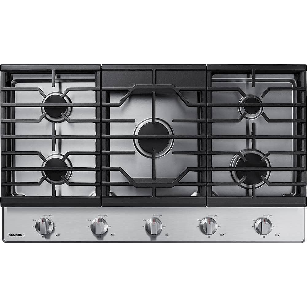 Samsung - 36" Built-In Gas Cooktop with 5 Burners - Stainless Steel product image