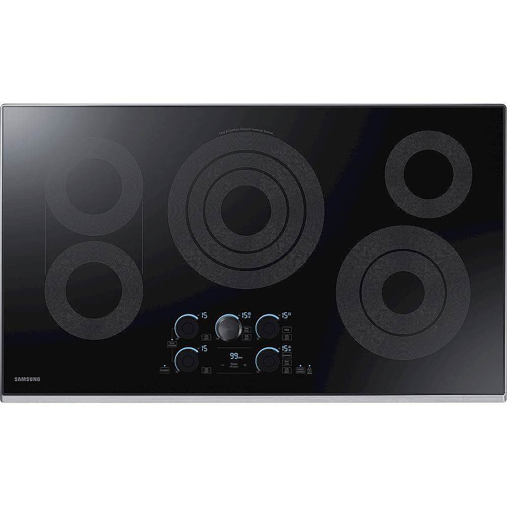 Samsung - 36" Electric Cooktop with WiFi and Rapid Boil - Stainless Steel product image