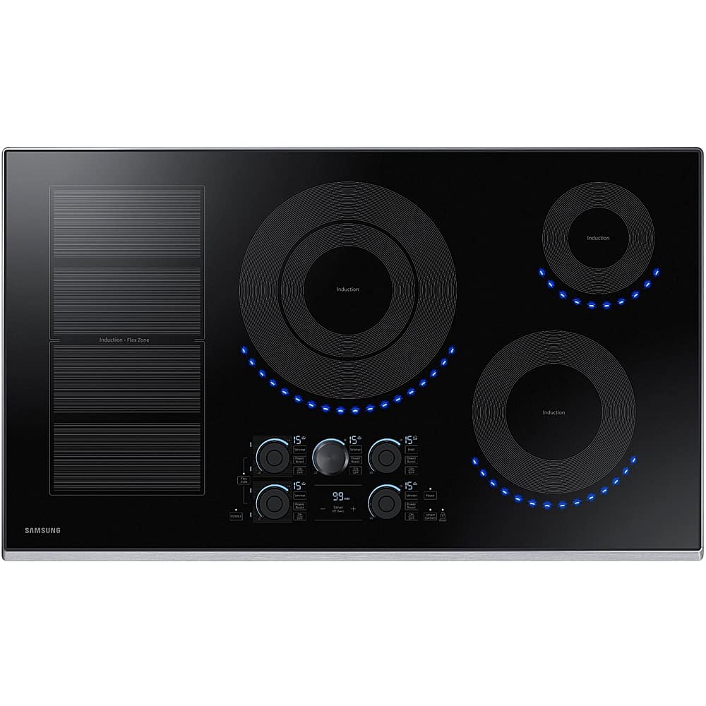 Samsung - 36" Induction Cooktop with WiFi and Virtual Flame - Stainless Steel product image