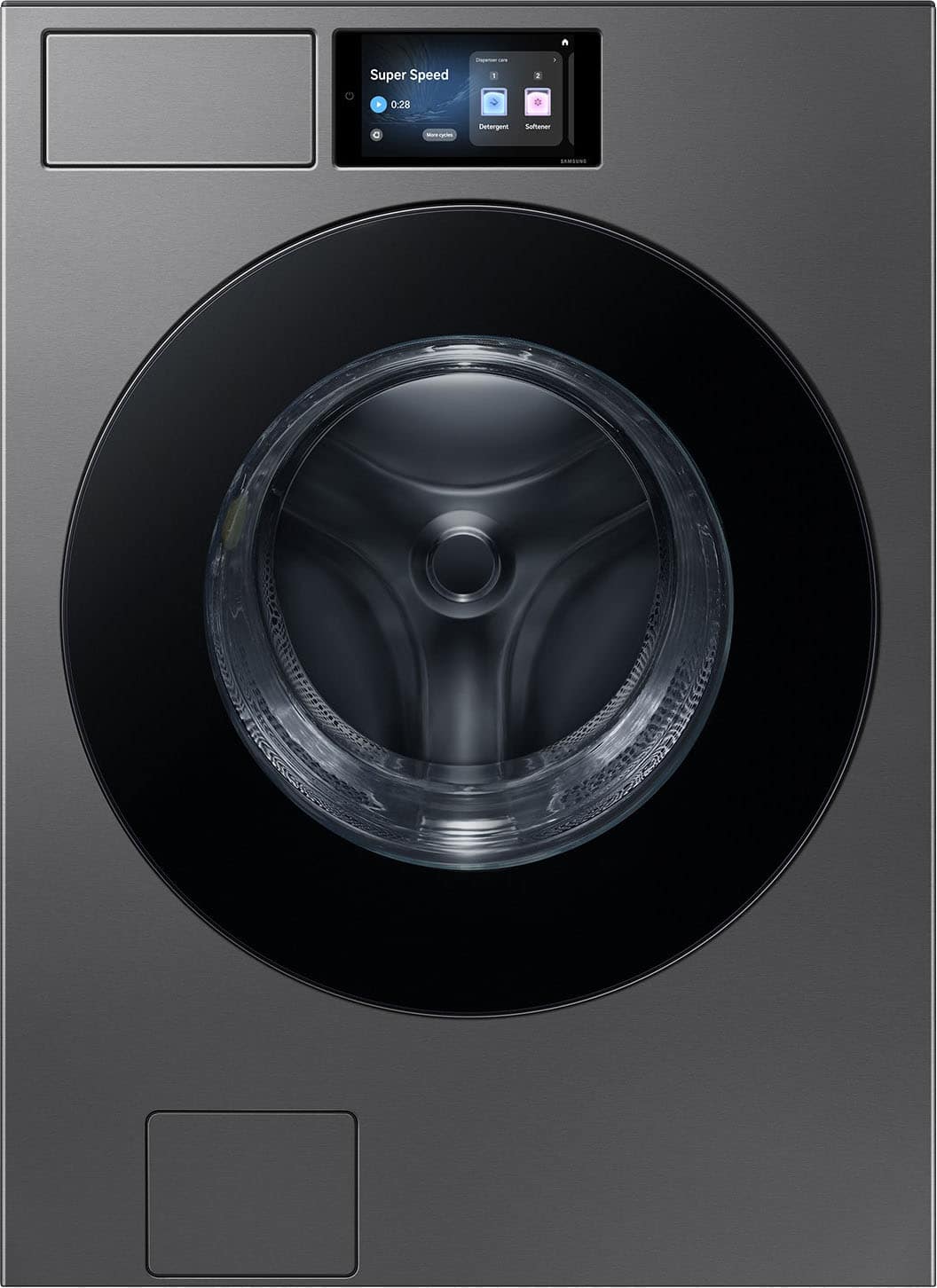 Samsung - 5.3 cu. ft. Bespoke AI Ultra Capacity Front Load Washer with AI Home - Dark Steel product image
