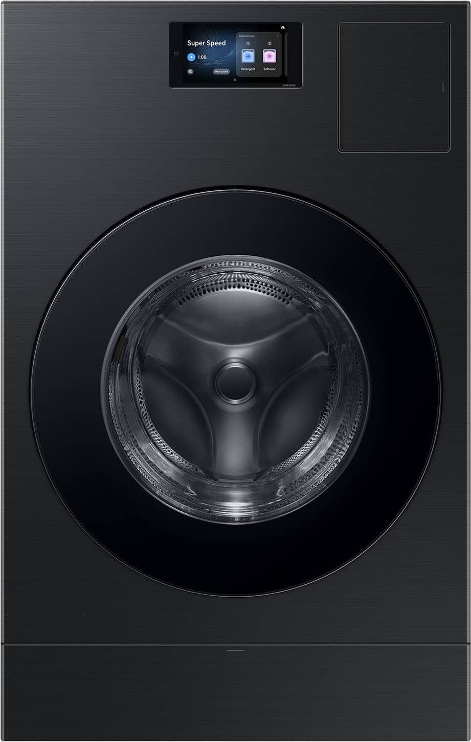 Samsung - 5.3 cu. ft. Bespoke AI Vented Smart All-In-One Washer/Electric Dryer Combo with AI Home - Brushed Black product im…