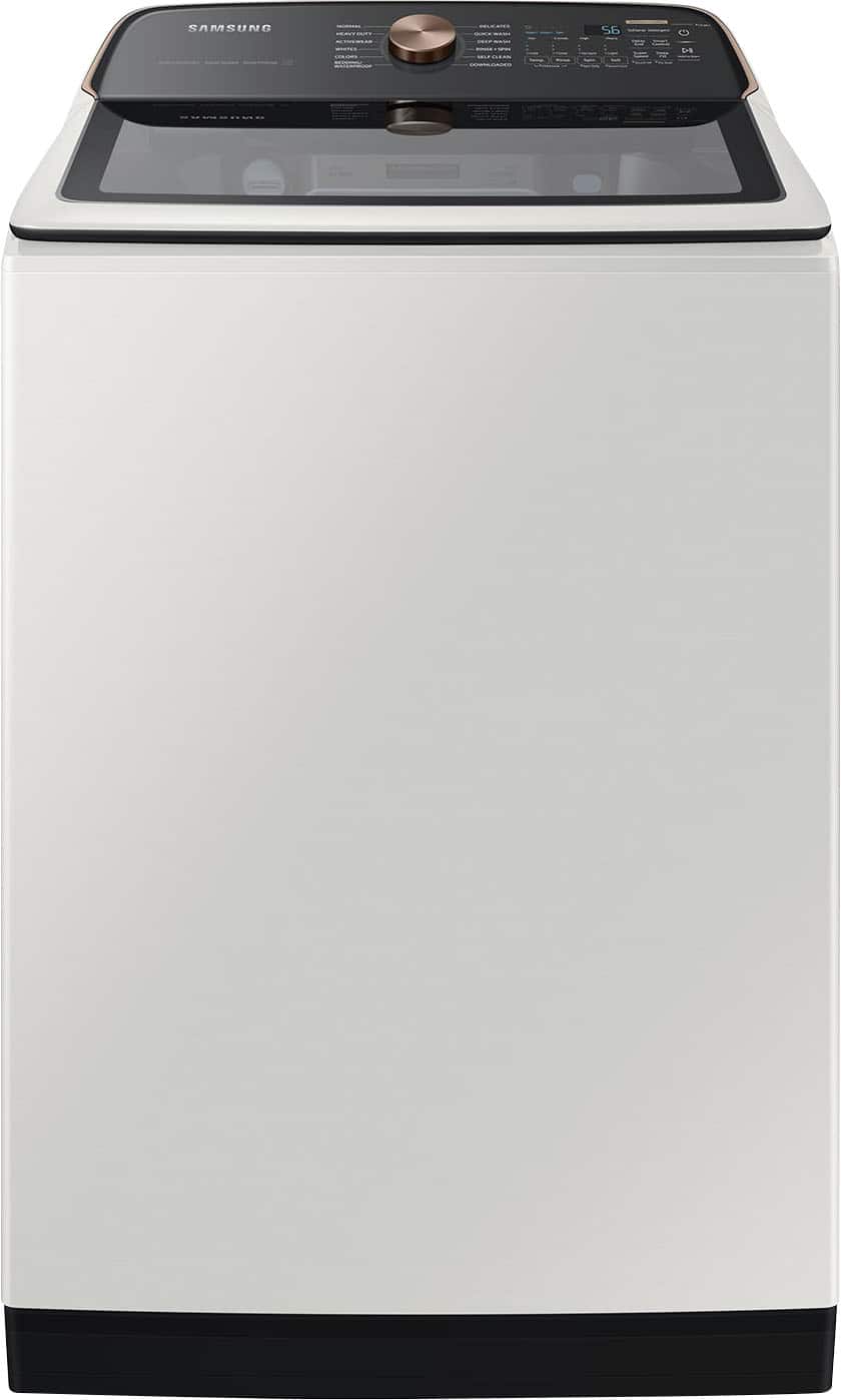 Samsung - 5.5 Cu. Ft. High-Efficiency Smart Top Load Washer with Auto Dispense System - Ivory product image