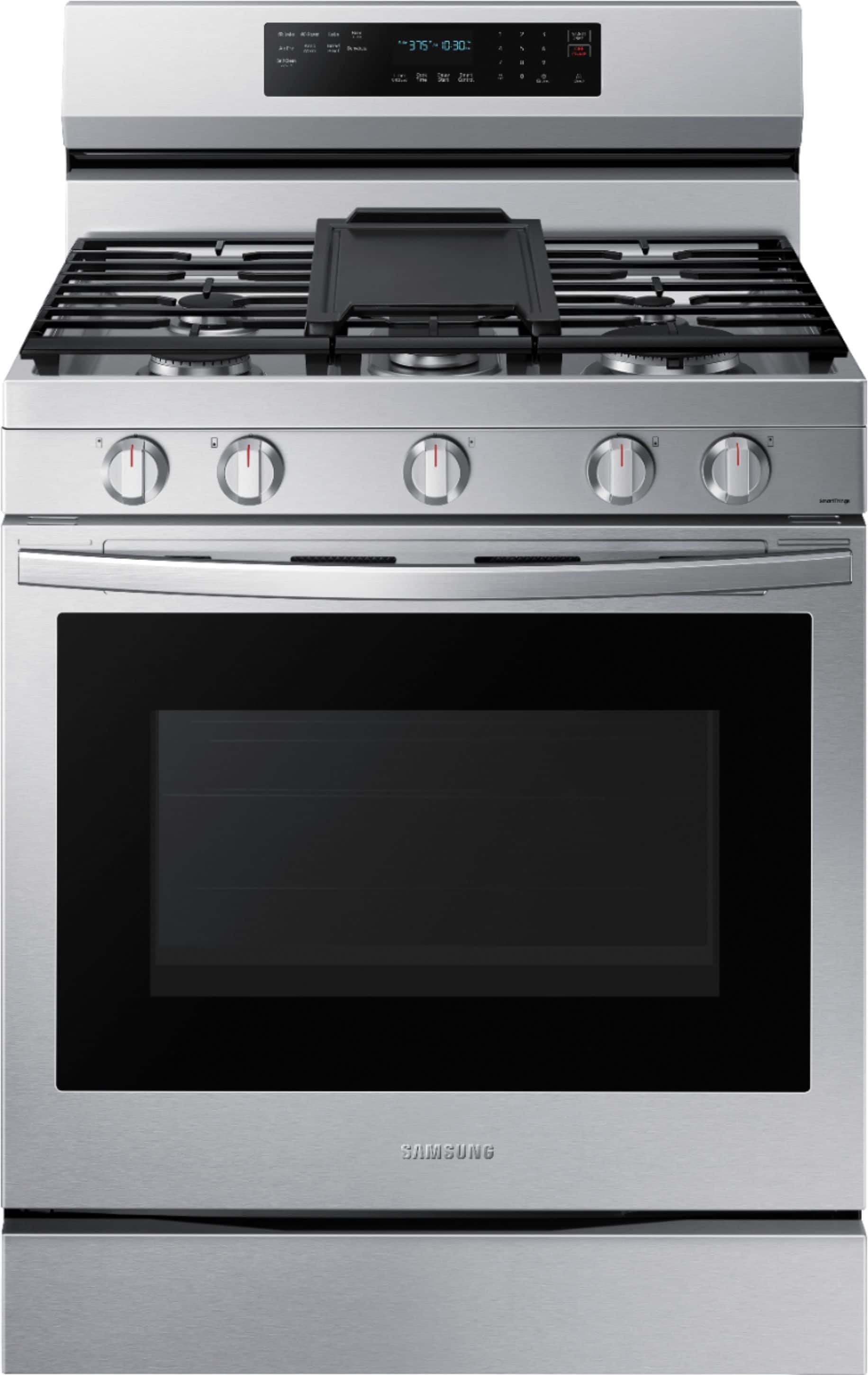 Samsung - 6.0 Cu. Ft. Freestanding Gas Convection+ Range with WiFi and No-Preheat Air Fry - Stainless Steel product image