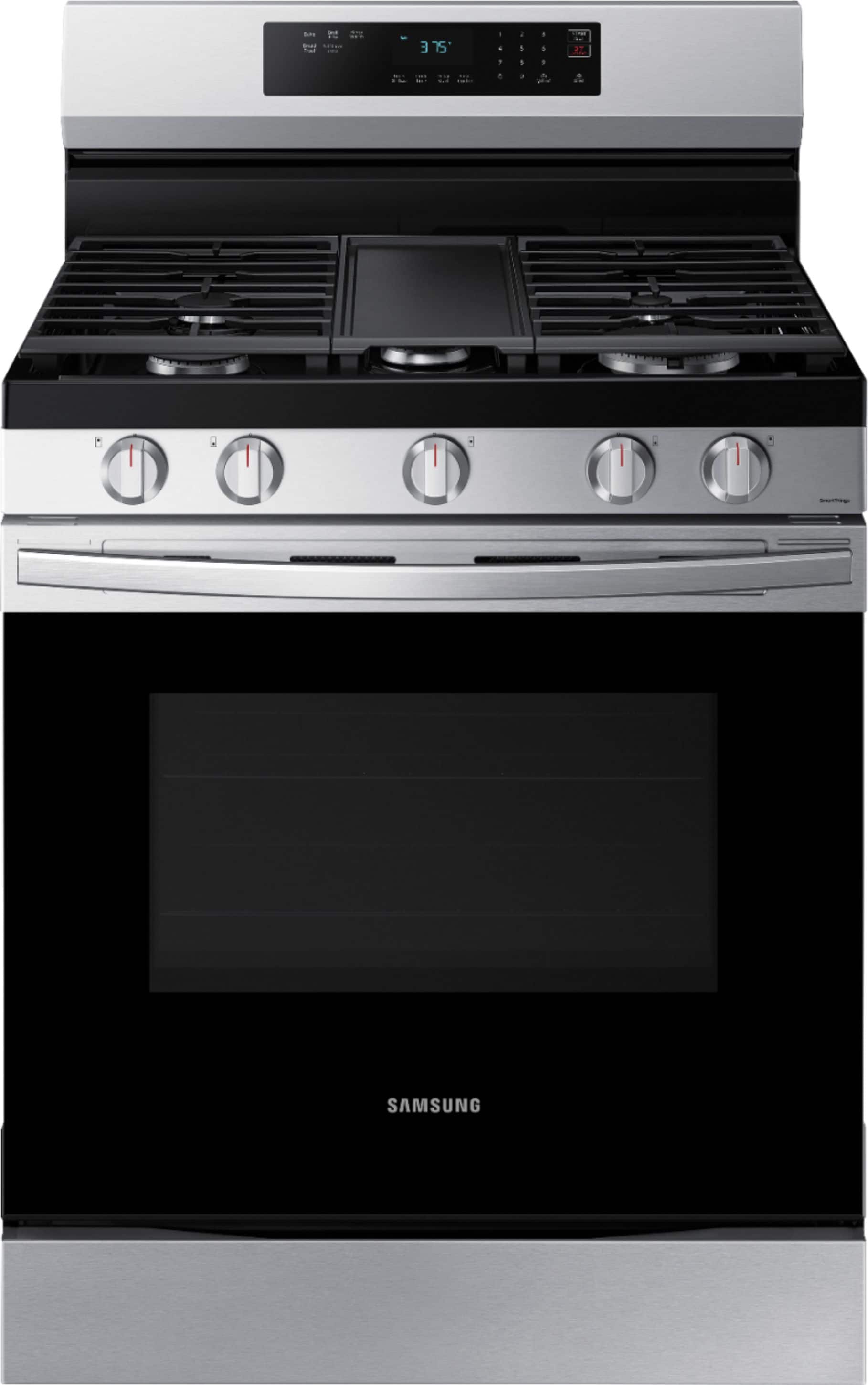 Samsung - 6.0 cu. ft. Freestanding Gas Range with 18K BTU Dual Power Burner & Self Clean - Stainless Steel product image
