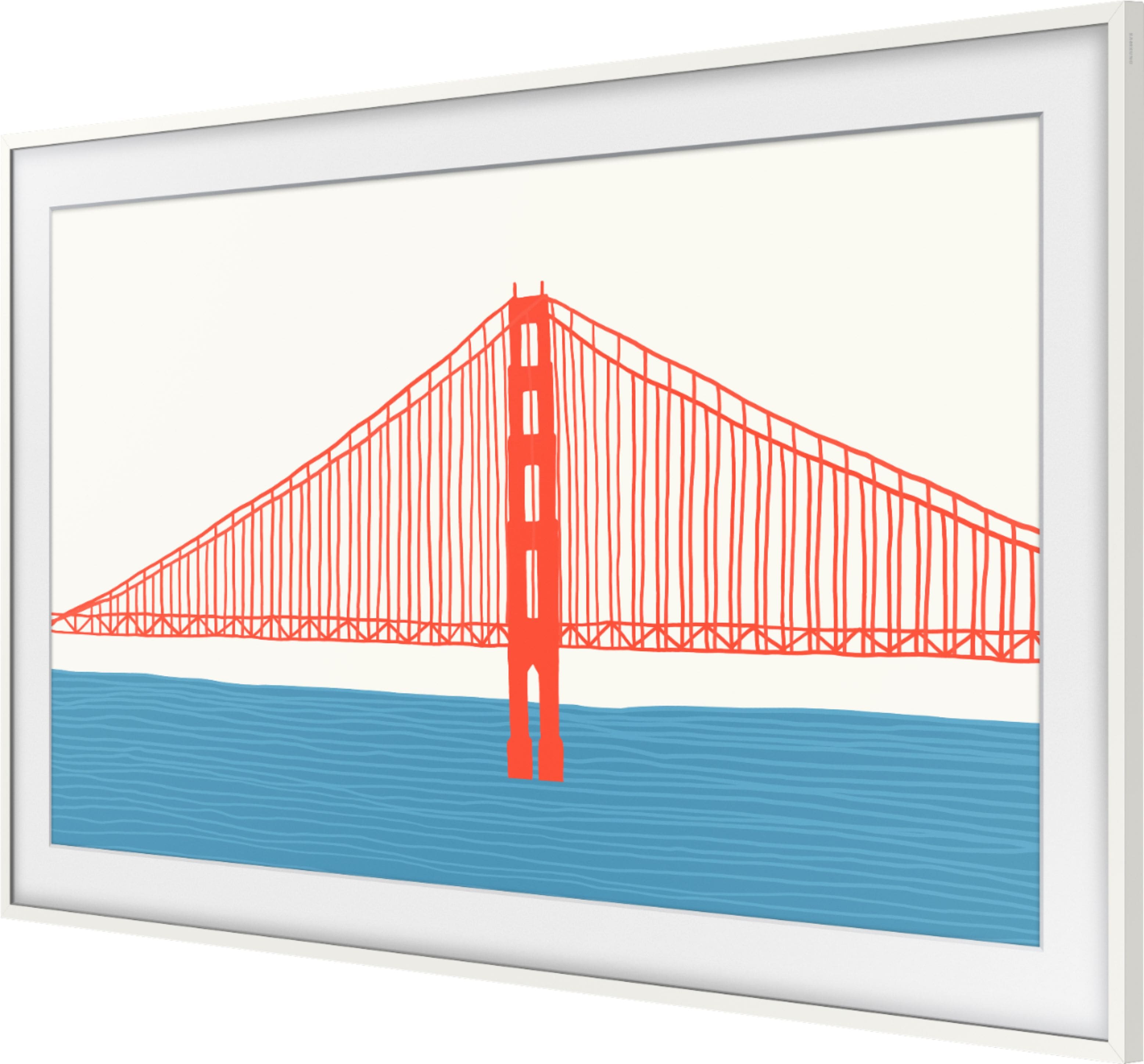 Samsung - 65” The Frame Customizable Bezel - Modern White product image