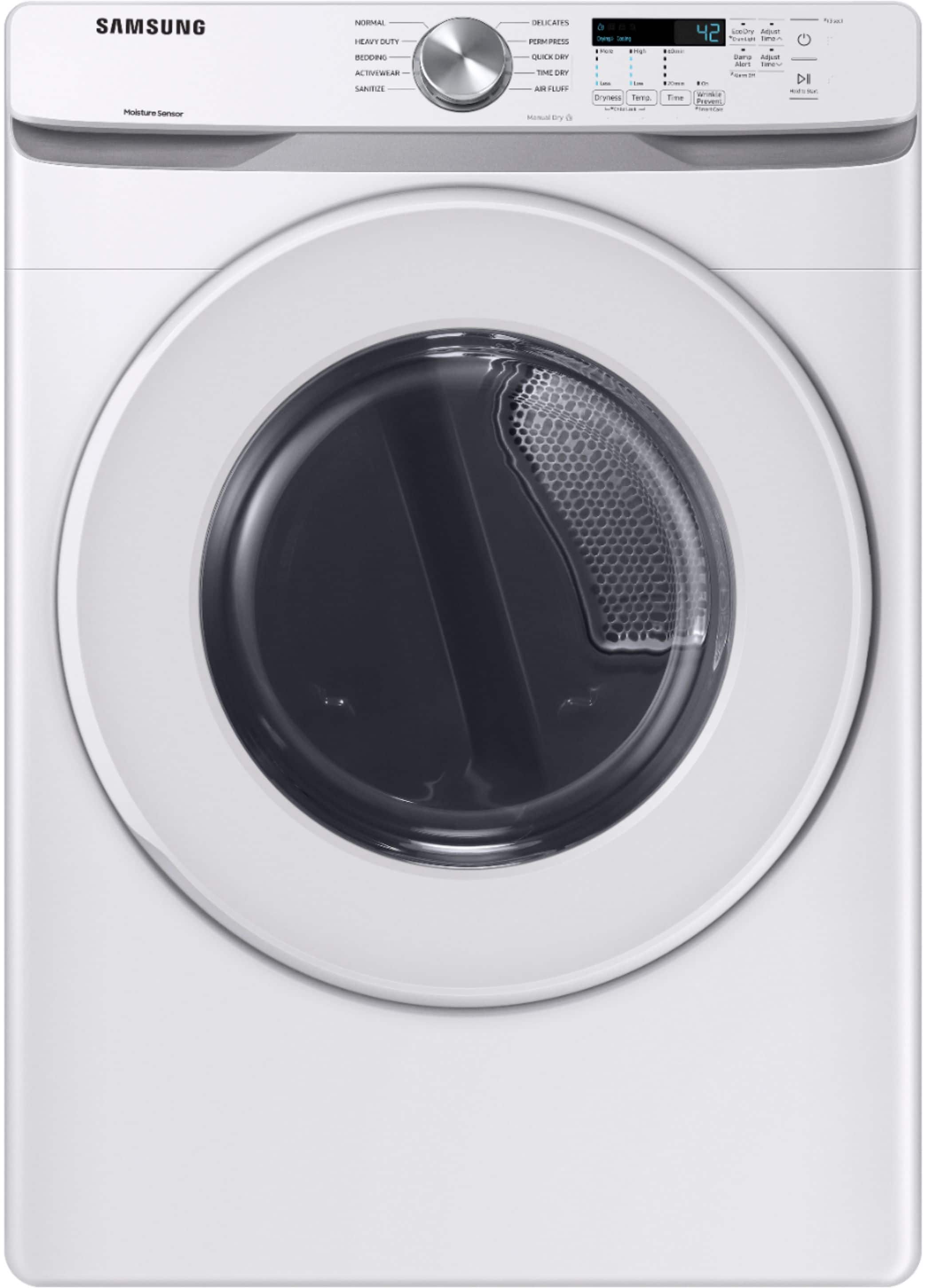 Samsung - 7.5 Cu. Ft. Stackable Electric Dryer with Sensor Dry - White product image