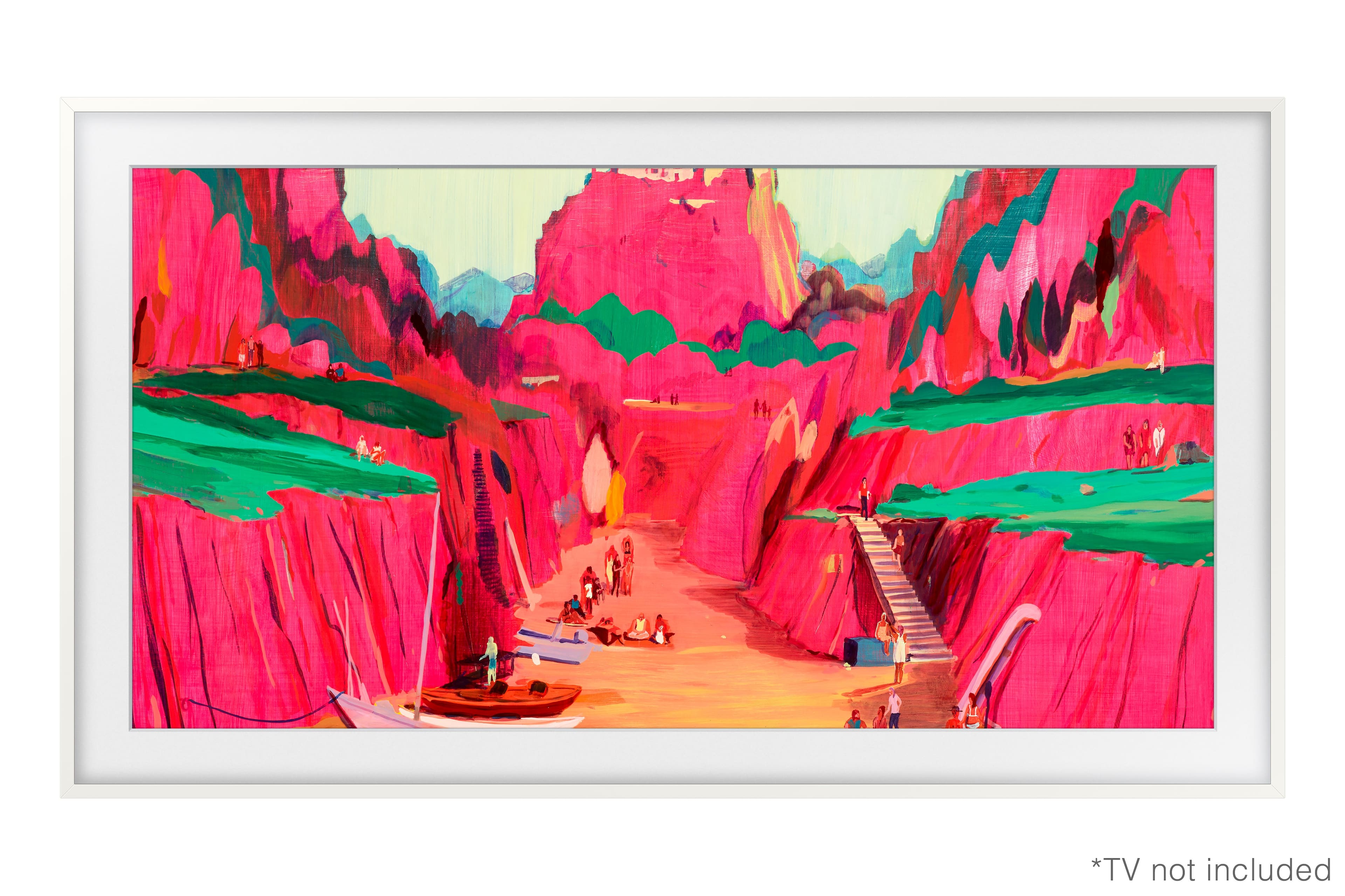 Samsung - 85" The Frame Customizable Bezel - Modern - White product image