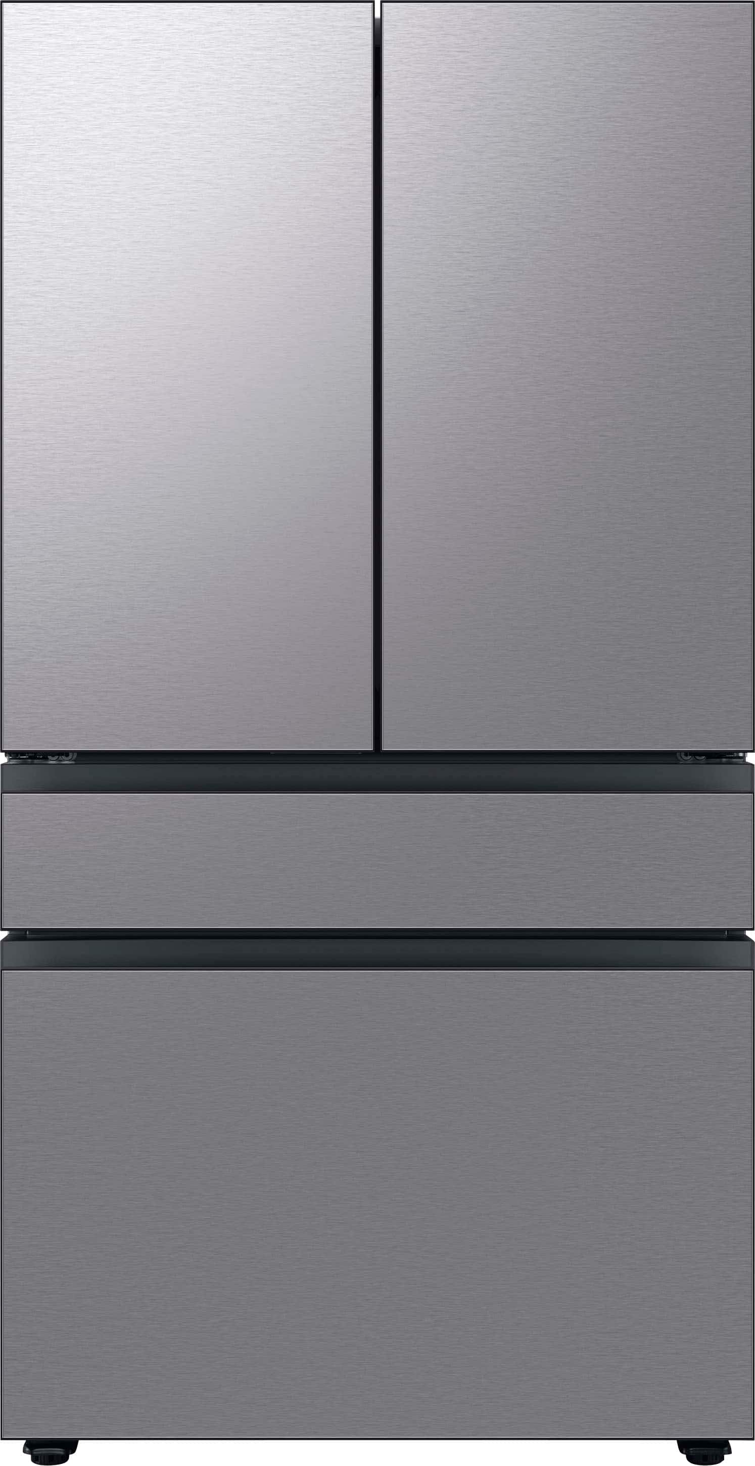 Samsung - BESPOKE 23 cu. ft. 4-Door French Door Counter Depth Smart Refrigerator with AutoFill Water Pitcher - Stainless Ste…