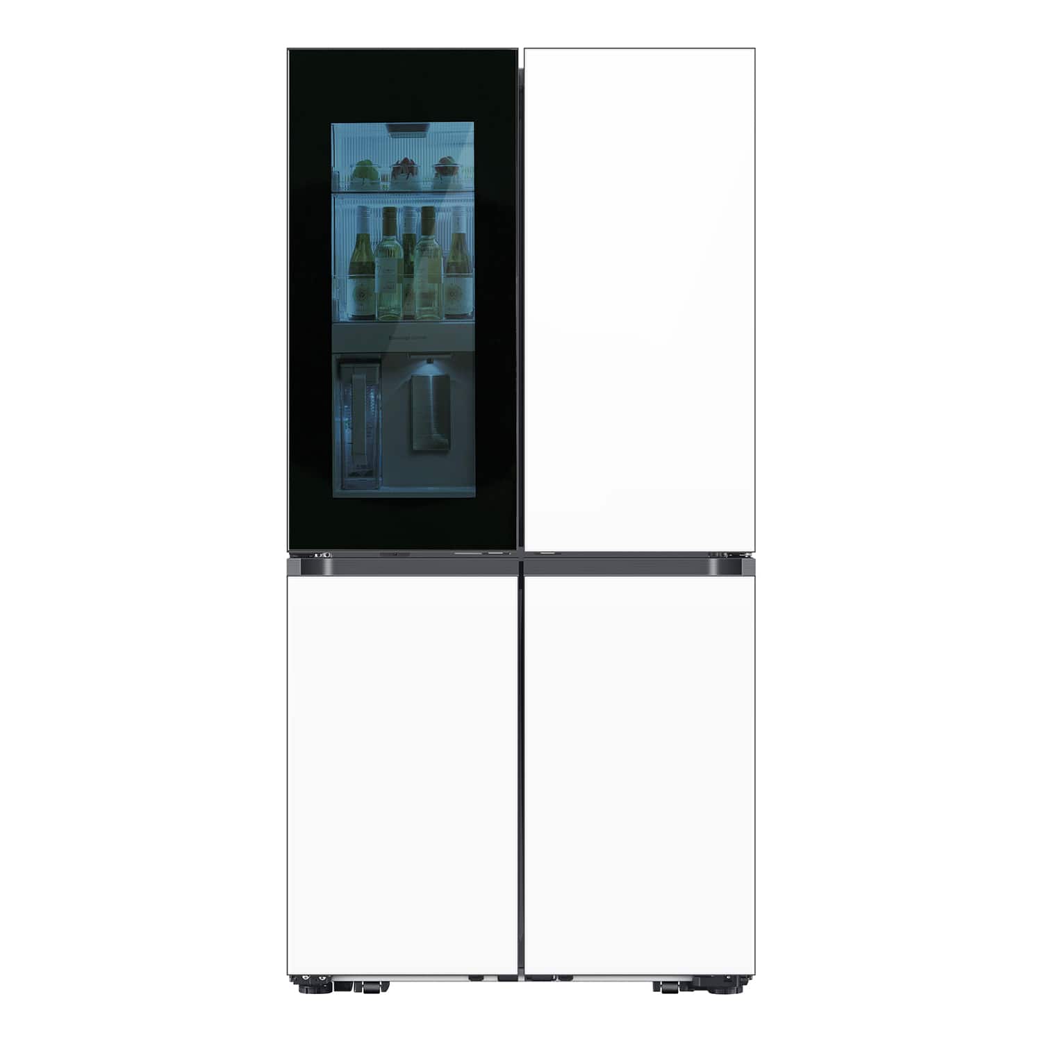 Samsung - Bespoke 29 Cu. Ft. 4-Door Flex French Door Refrigerator with Auto Open Door - White Glass product image