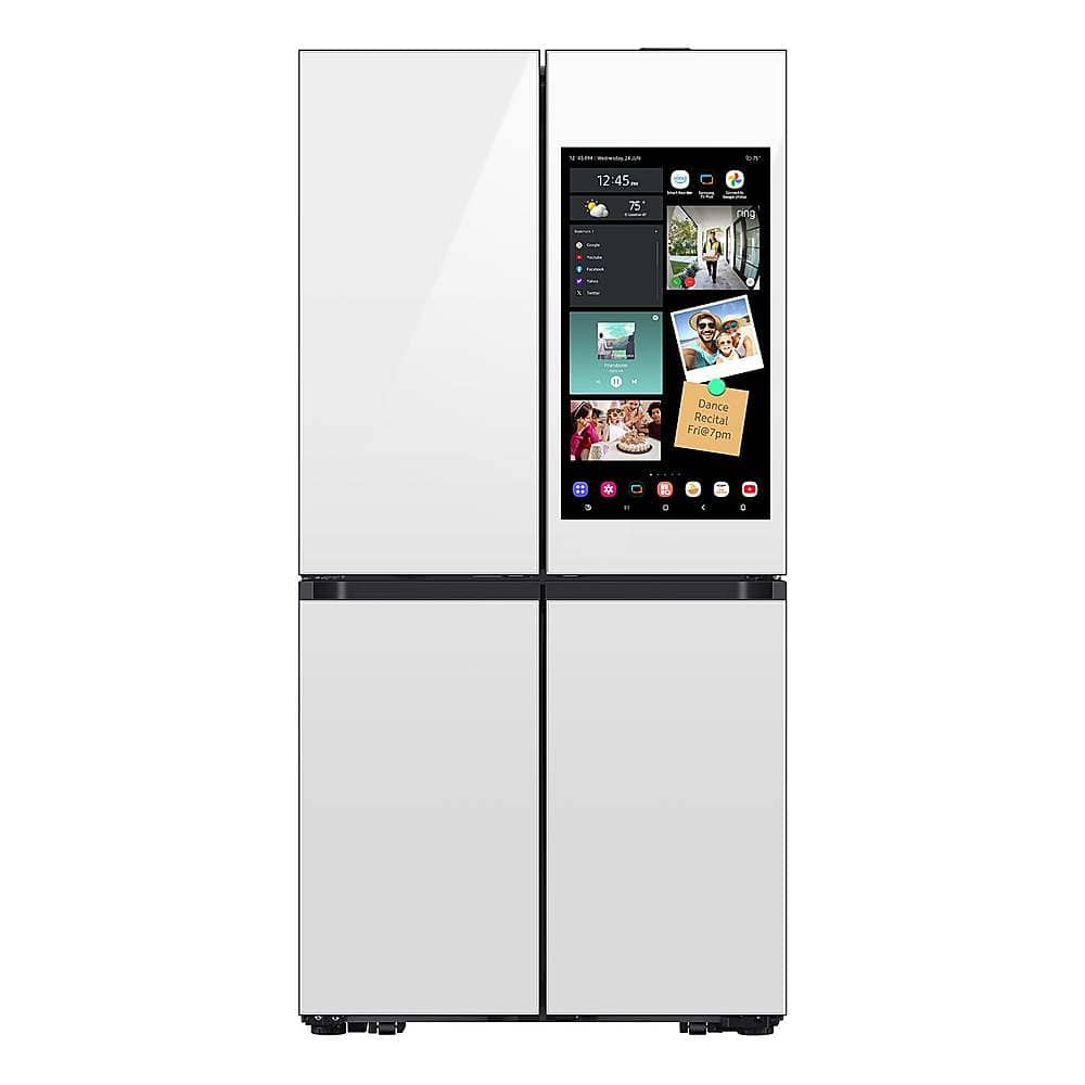 Samsung - Bespoke 29 Cu. Ft. 4-Door Flex French Door Smart Refrigerator with AI Family Hub+ - Stainless Steel product image