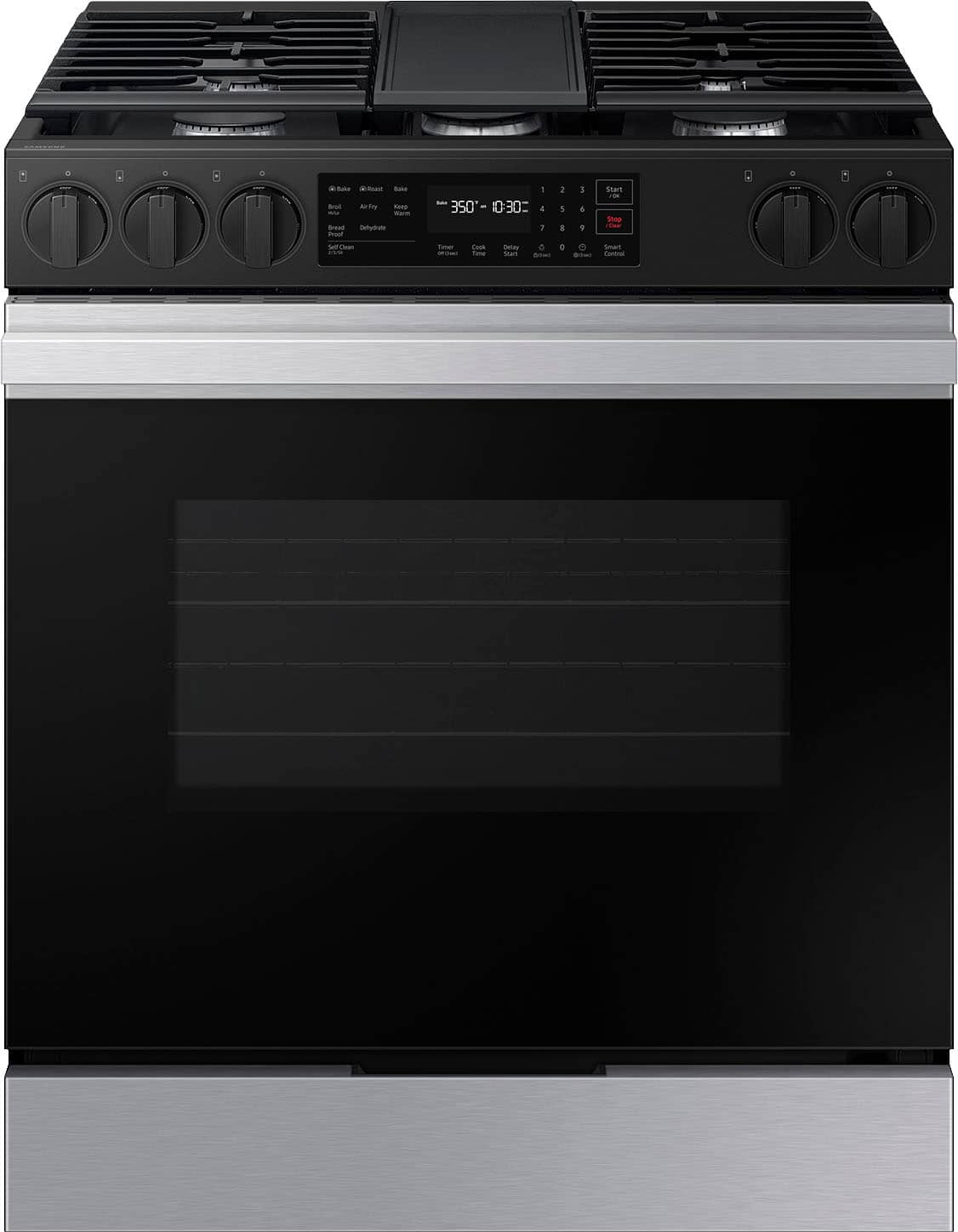 Samsung - Bespoke 6.0 Cu. Ft. Slide-In Gas Range with Air Fry - Stainless Steel product image