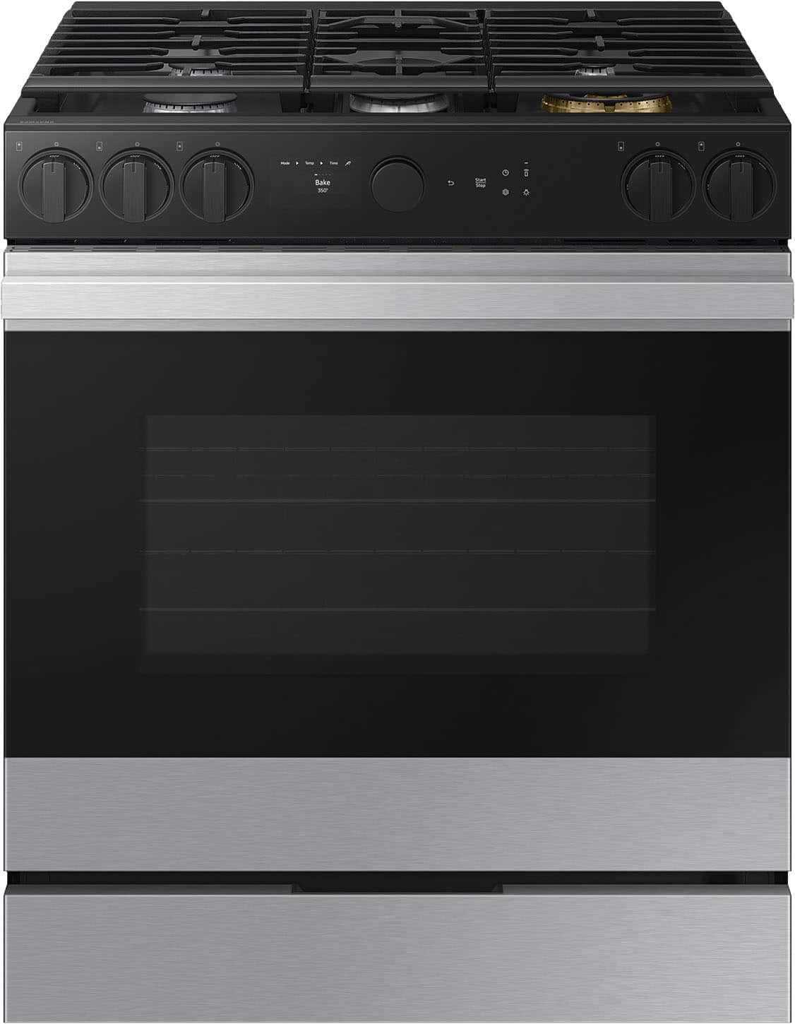 Samsung - Bespoke 6.0 Cu. Ft. Slide-In Gas Range with Air Sous Vide - Stainless Steel product image