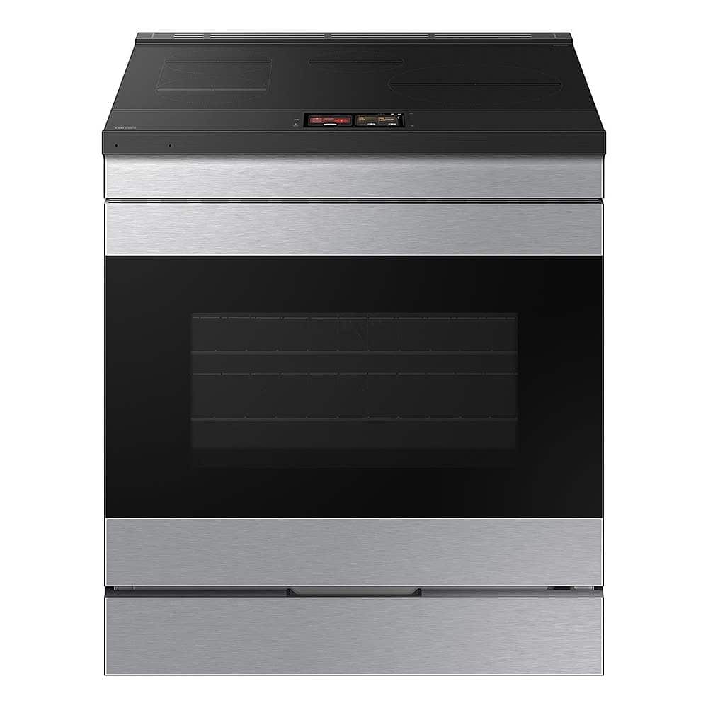 Samsung - Bespoke 6.3 Cu. Ft. Slide-In Electric Induction Range with AI Home Display - Stainless Steel product image
