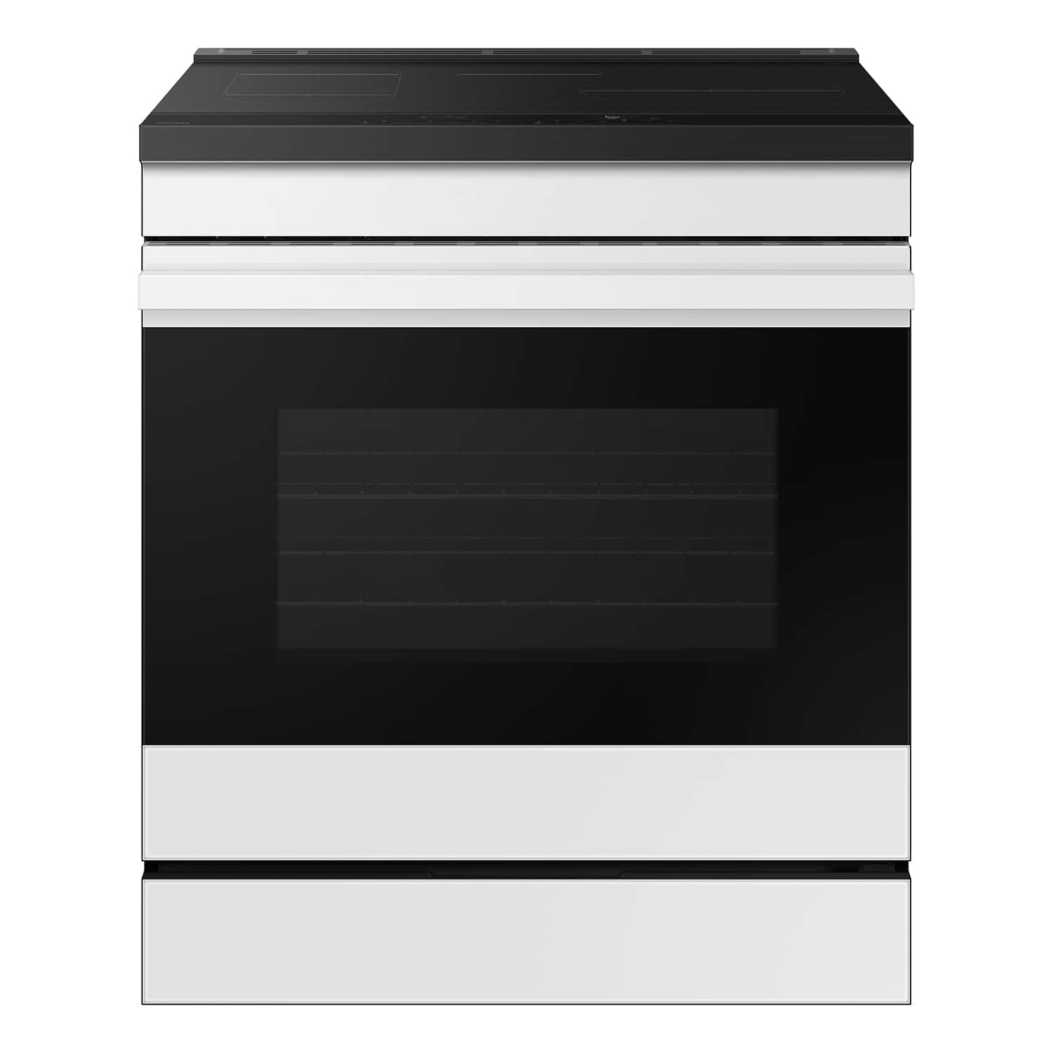 Samsung - Bespoke 6.3 Cu. Ft. Slide-In Electric Induction Range with Air Fry - White Glass product image