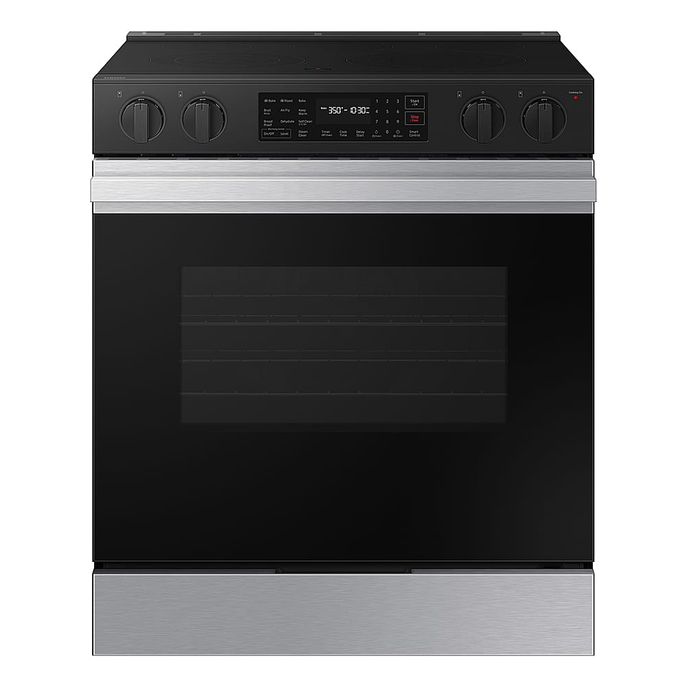 Samsung - Bespoke 6.3 Cu. Ft. Slide-In Electric Range with Air Fry - Stainless Steel product image