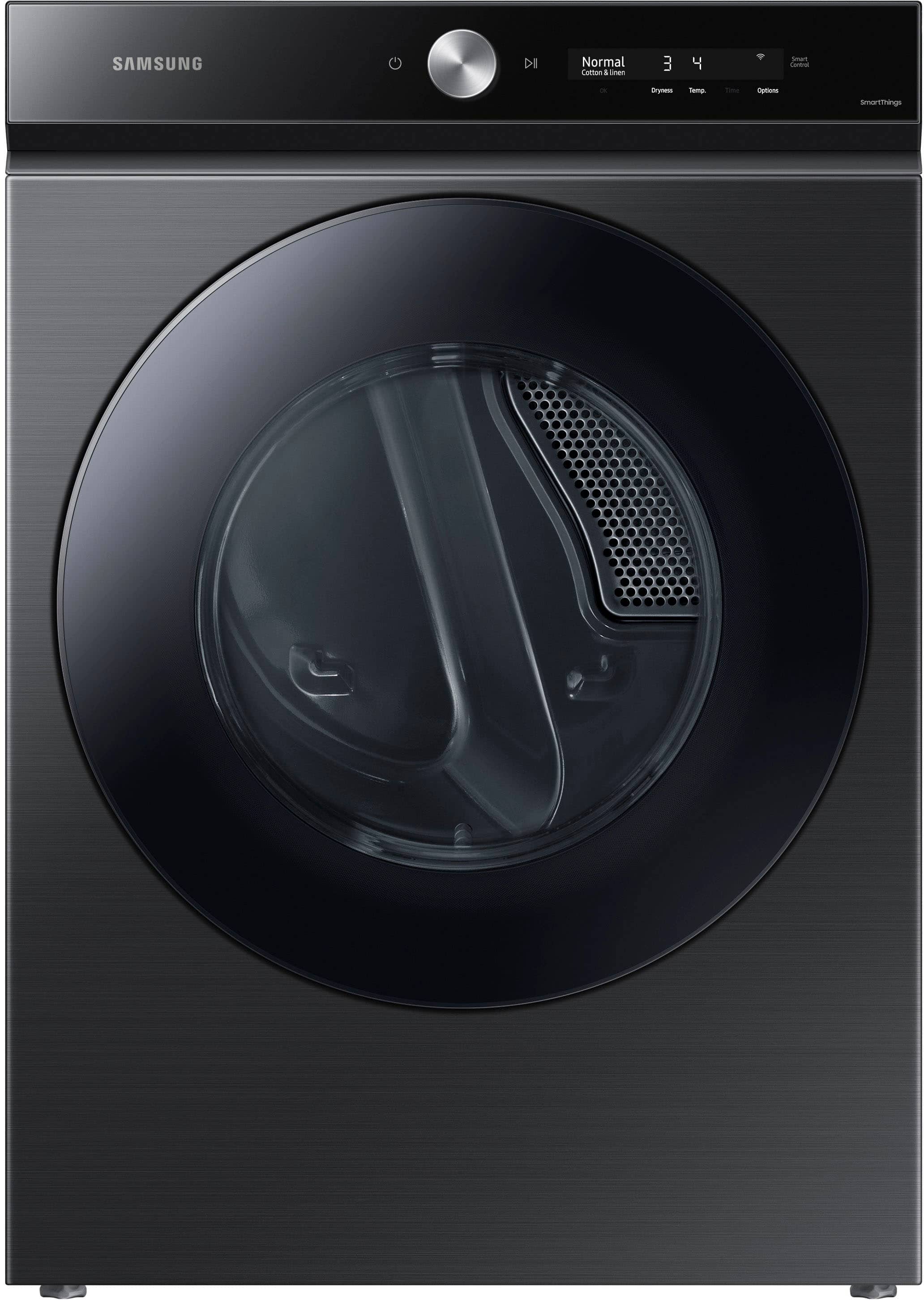 Samsung - BESPOKE 7.6 Cu. Ft. Stackable Smart Electric Dryer with Steam and Super Speed Dry - Brushed Black product image