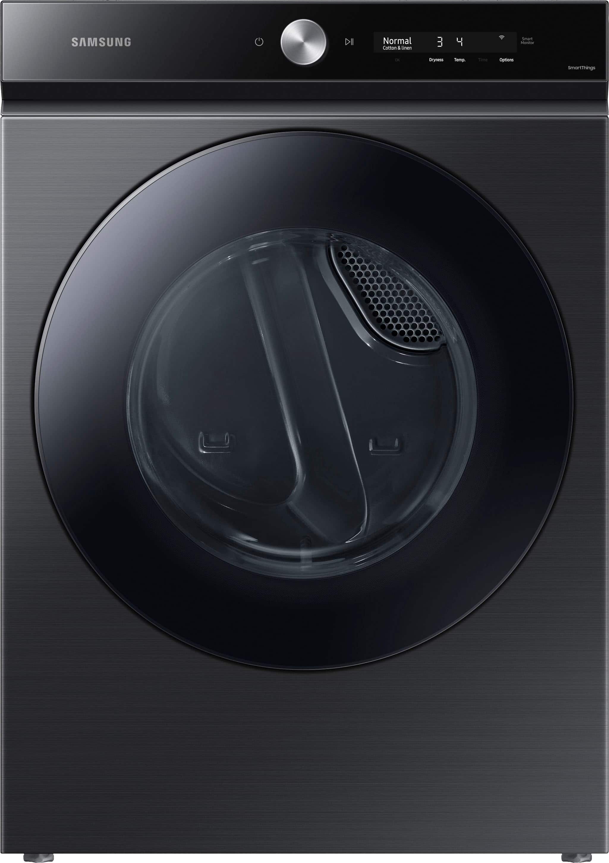 Samsung - BESPOKE 7.6 Cu. Ft. Stackable Smart Gas Dryer with Steam and Super Speed Dry - Brushed Black product image