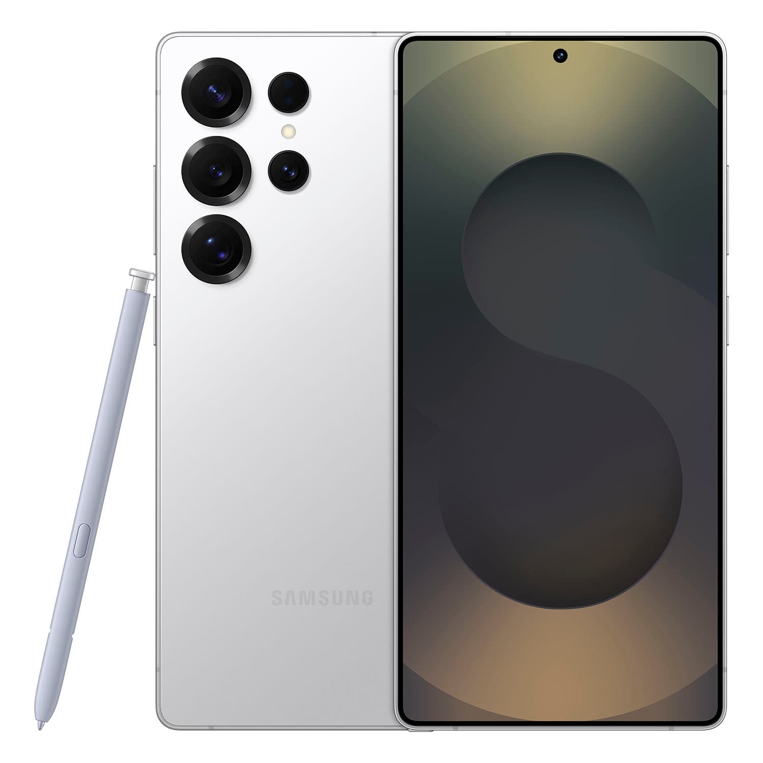 Samsung - Galaxy S25 Ultra 256GB - Titanium Whitesilver (Verizon) product image