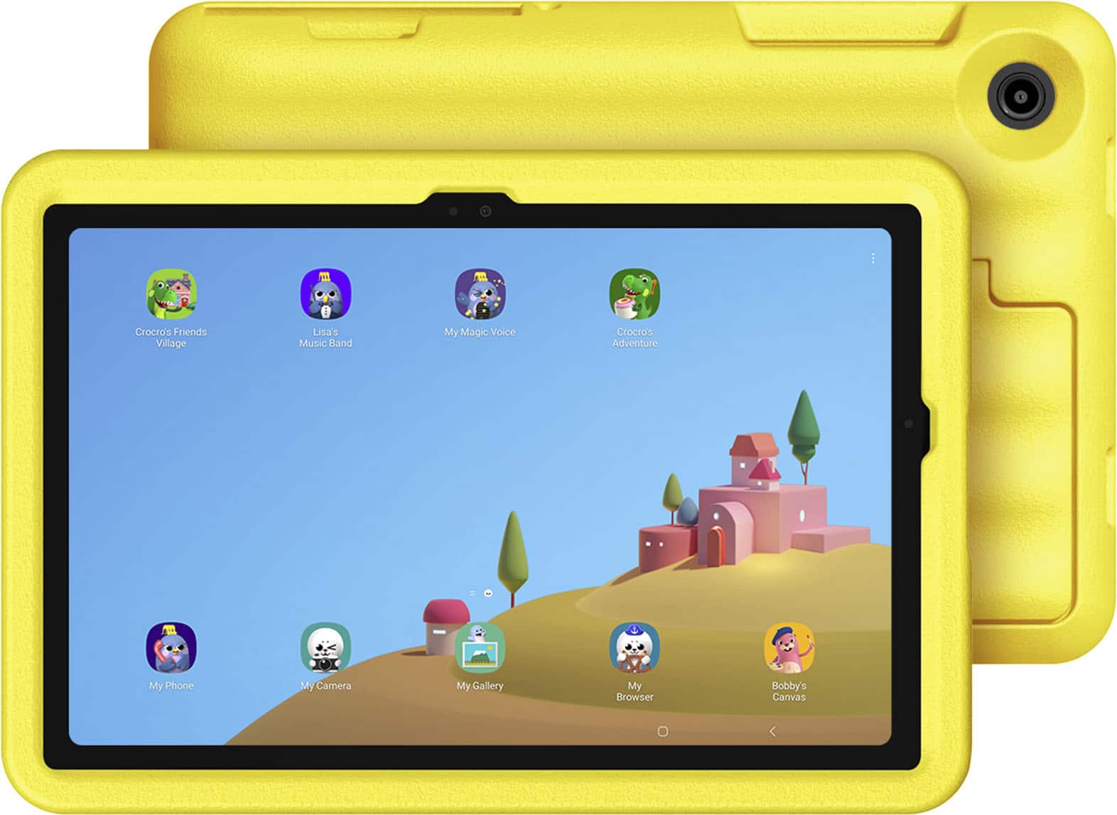 Samsung - Galaxy Tab A9+ Kids Edition 11" 64GB with Puffy Cover - Wi-Fi - Yellow product image