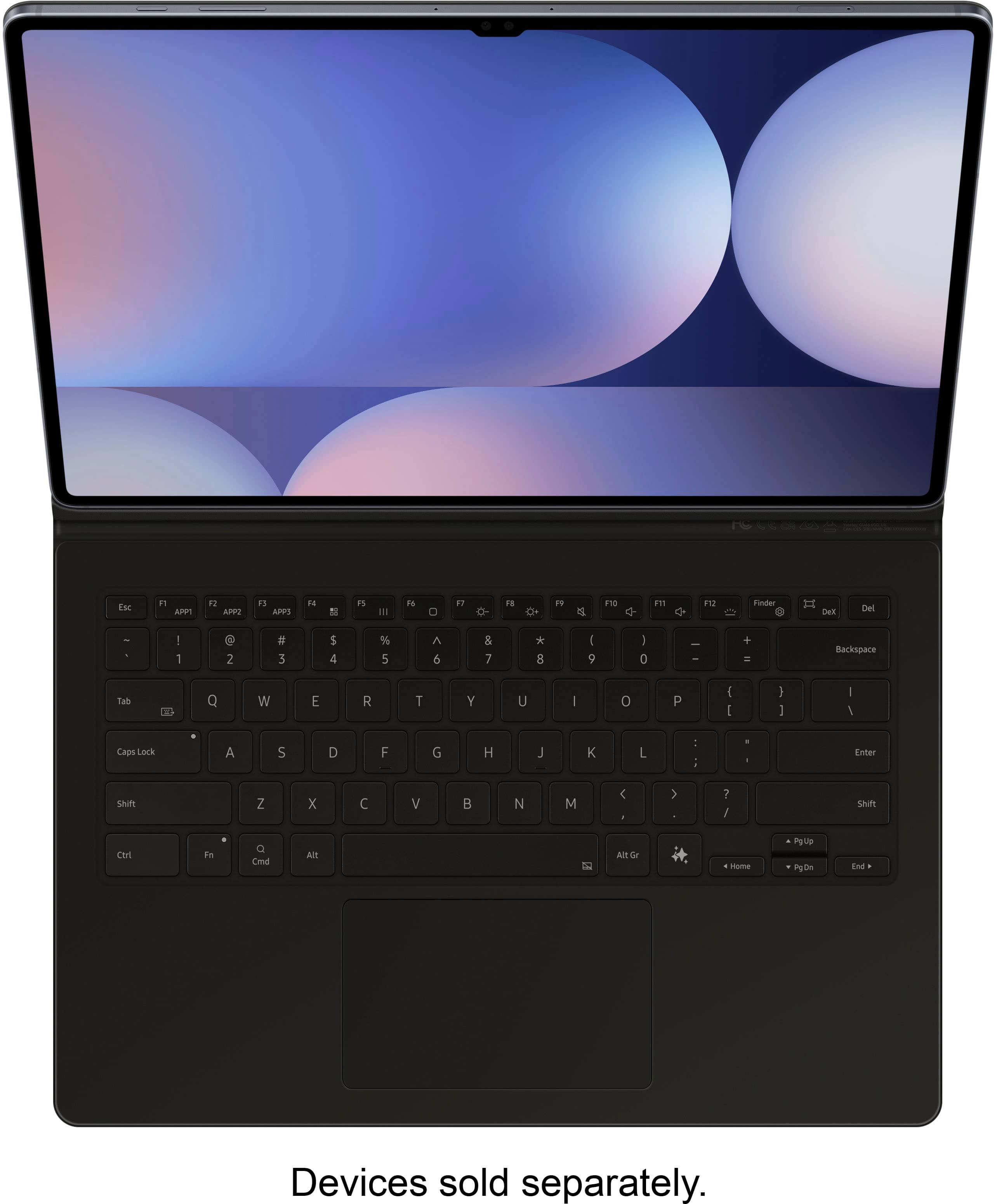 Samsung - Galaxy Tab S10 Ultra/S9 Ultra Book Cover Keyboard - Black product image