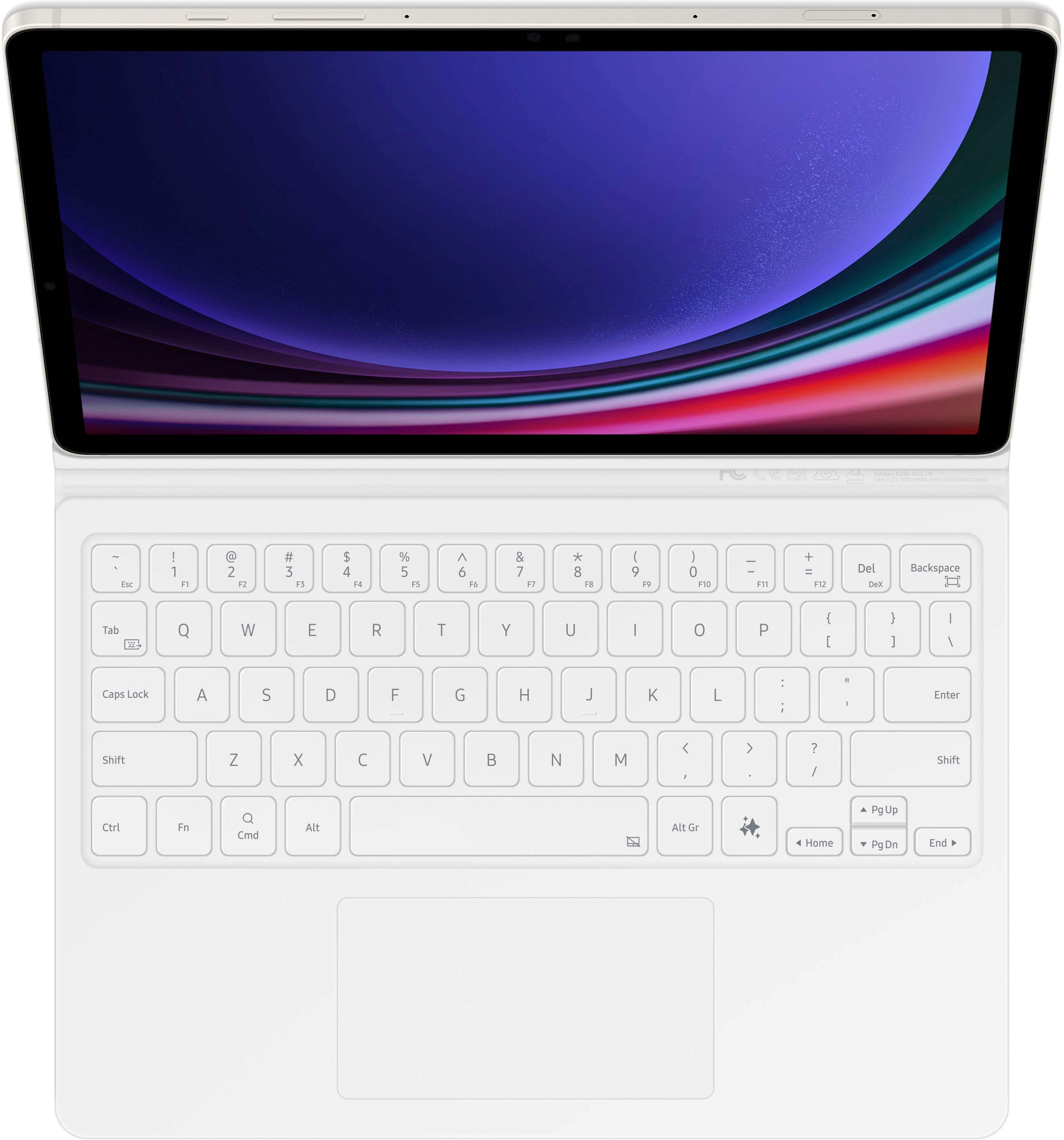 Samsung - Galaxy Tab S9 / S9 FE / S10 FE Book Cover Keyboard - White product image