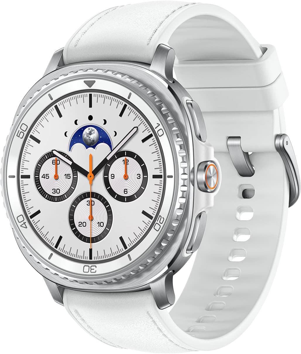 Samsung - Galaxy Watch8 Classic Stainless Steel Smartwatch 46mm LTE - White - (2025) product image
