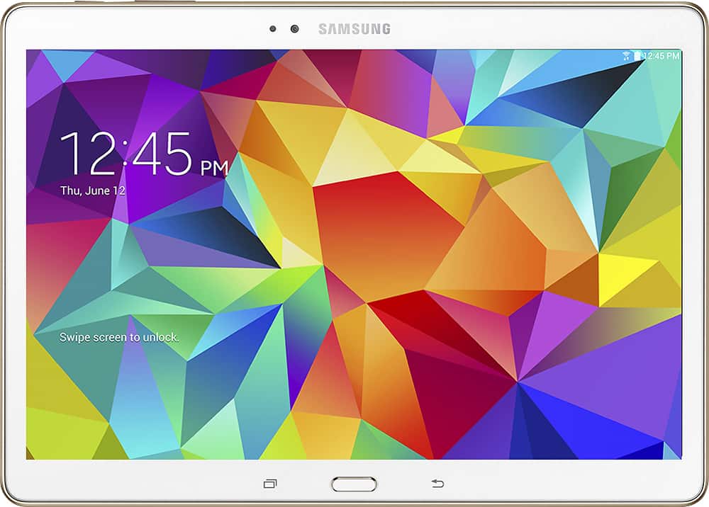 Samsung - Geek Squad Certified Refurbished Galaxy Tab S 10.5 - 16GB - Dazzling White product image