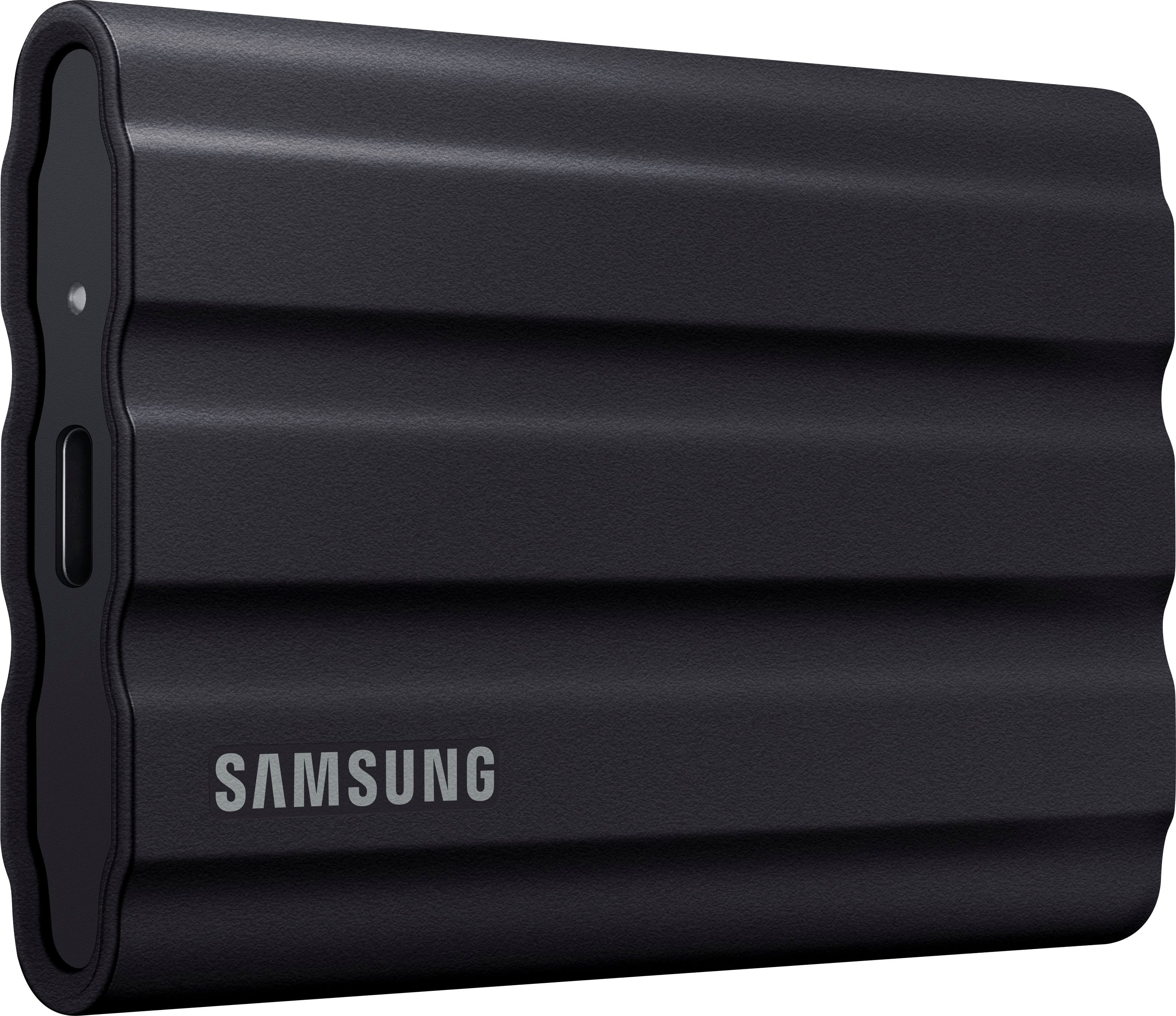 Samsung - Geek Squad Certified Refurbished T7 Shield 2TB External USB 3.2 Gen 2 Rugged SSD IP65 Water Resistant - Black prod…