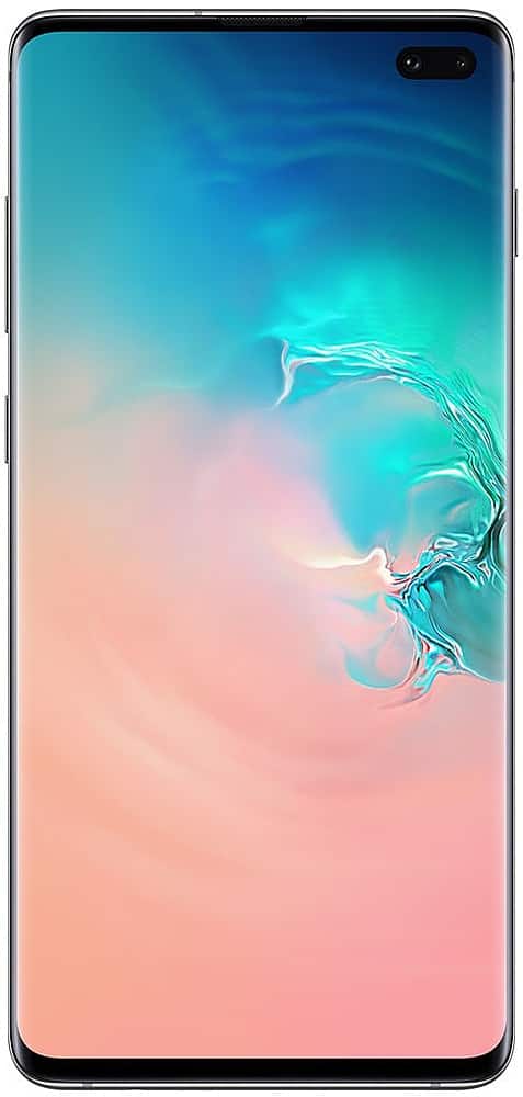 Samsung - Pre-Owned Galaxy S10+ 4G LTE 128GB (Unlocked) - Prism White product image