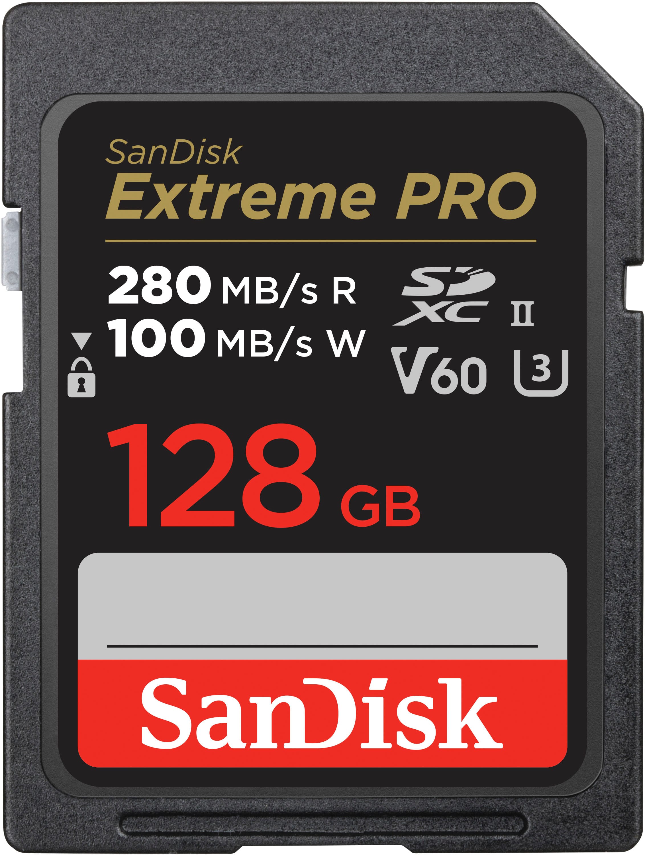 SANDISK - 128GB Extreme PRO SDXC UHS-II V60 Memory Card, R/W up to 280/100MB/s product image