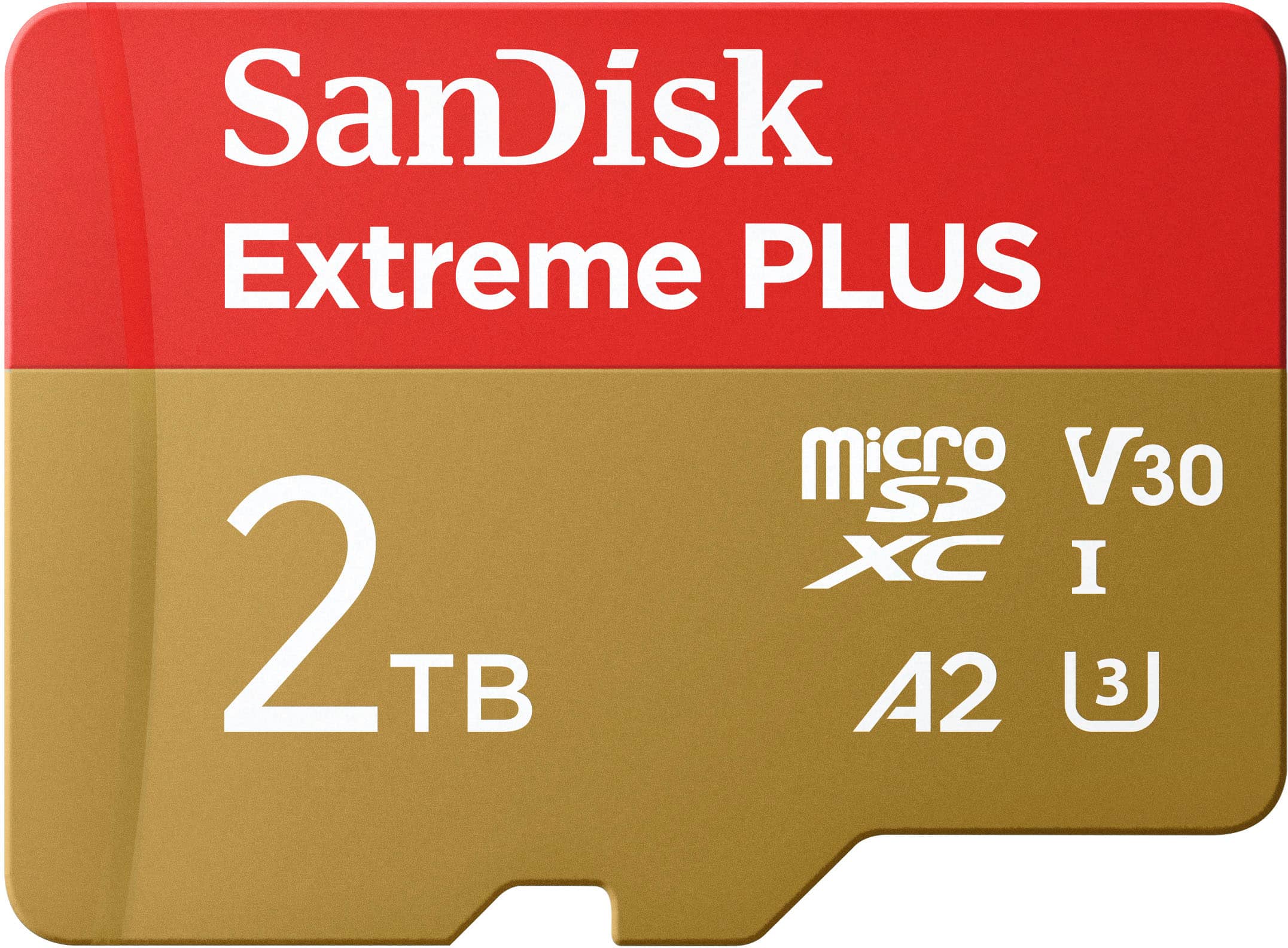 SANDISK - 2TB Extreme PLUS microSDXC UHS-I Memory Card, R/W up to 250/150MB/s product image