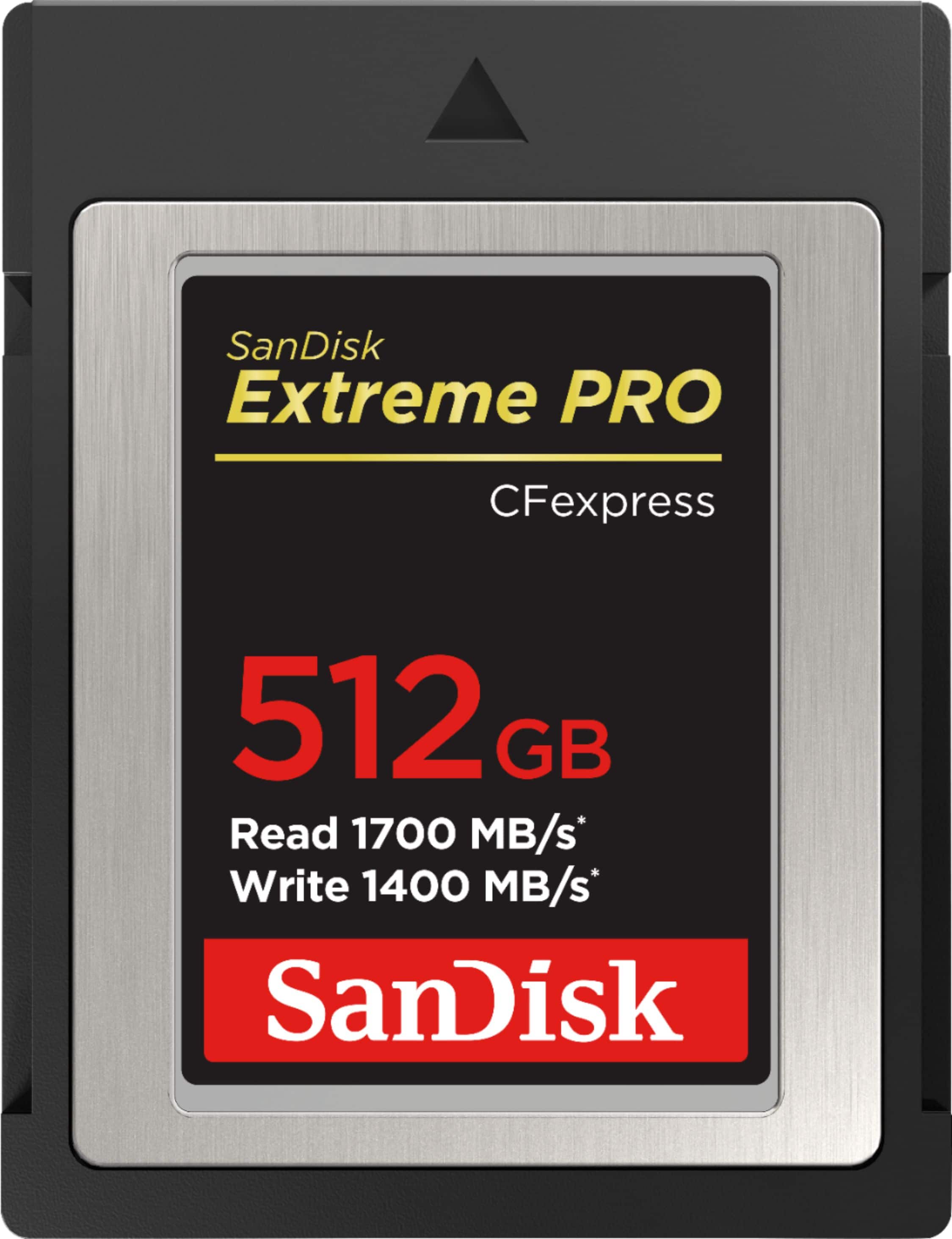 SANDISK - 512GB Extreme PRO CFexpress Type-B Memory Card, R/W up to 1700/1400MB/s product image