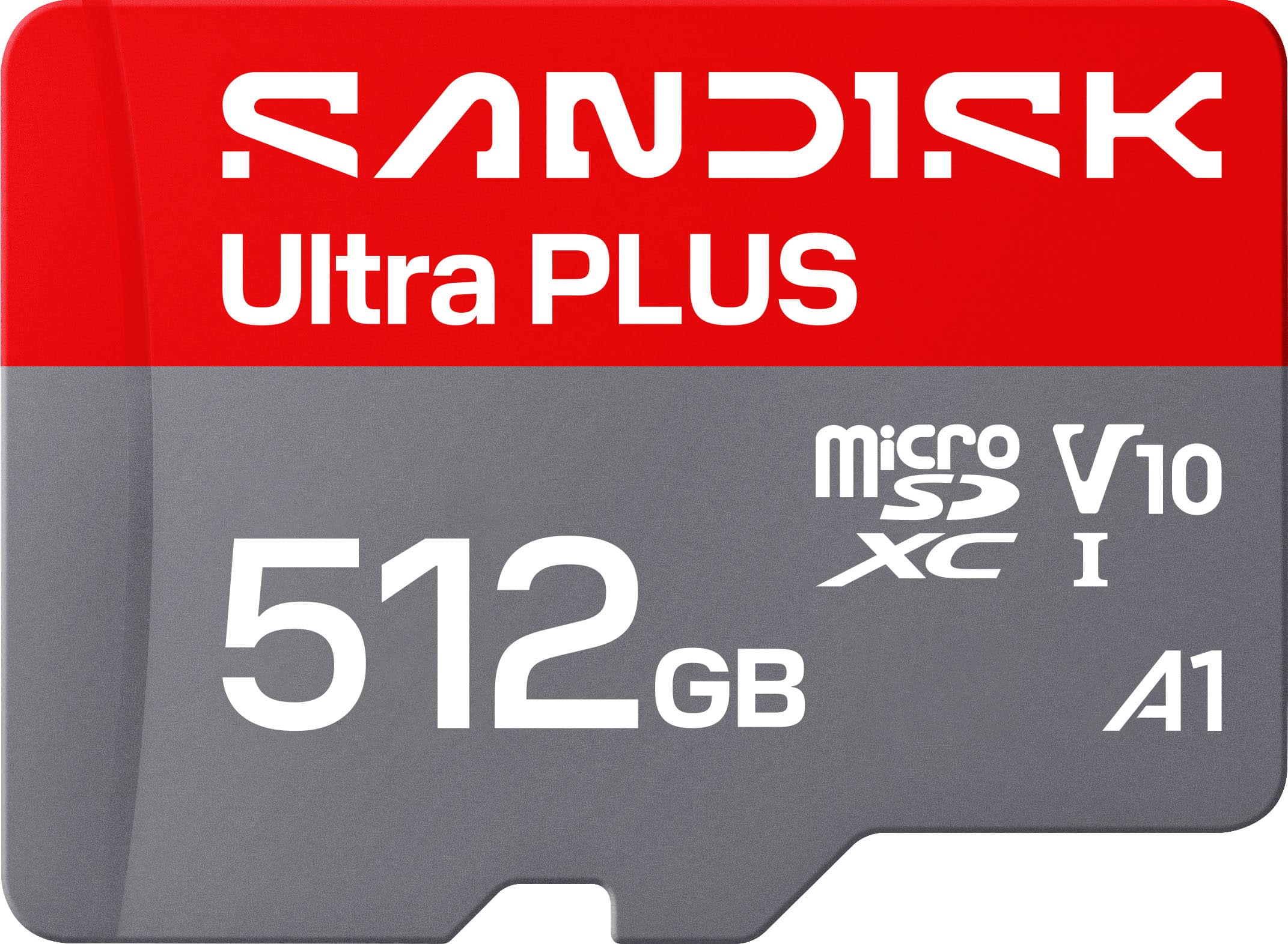 SANDISK - 512GB Ultra PLUS microSD UHS-I Memory Card, Read Speeds up to 200MB/s product image