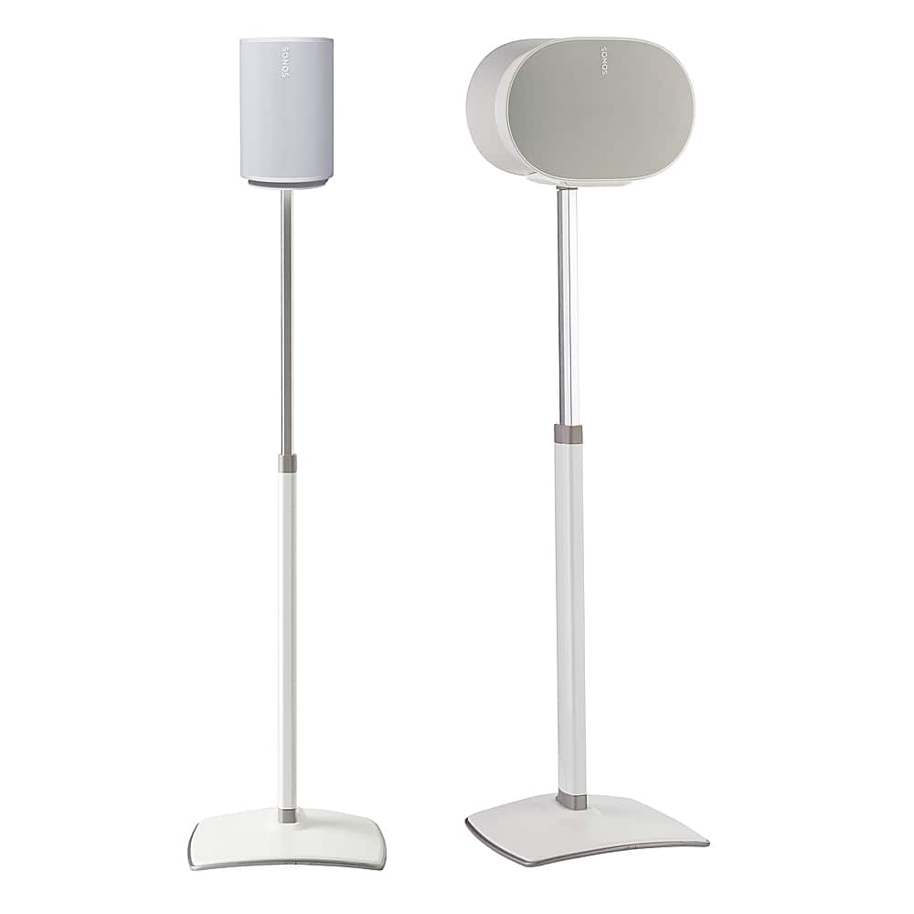 SANUS Elite - Adjustable-Height Speaker Stands for Sonos Era 100 and 300 Speakers (Pair) - White product image