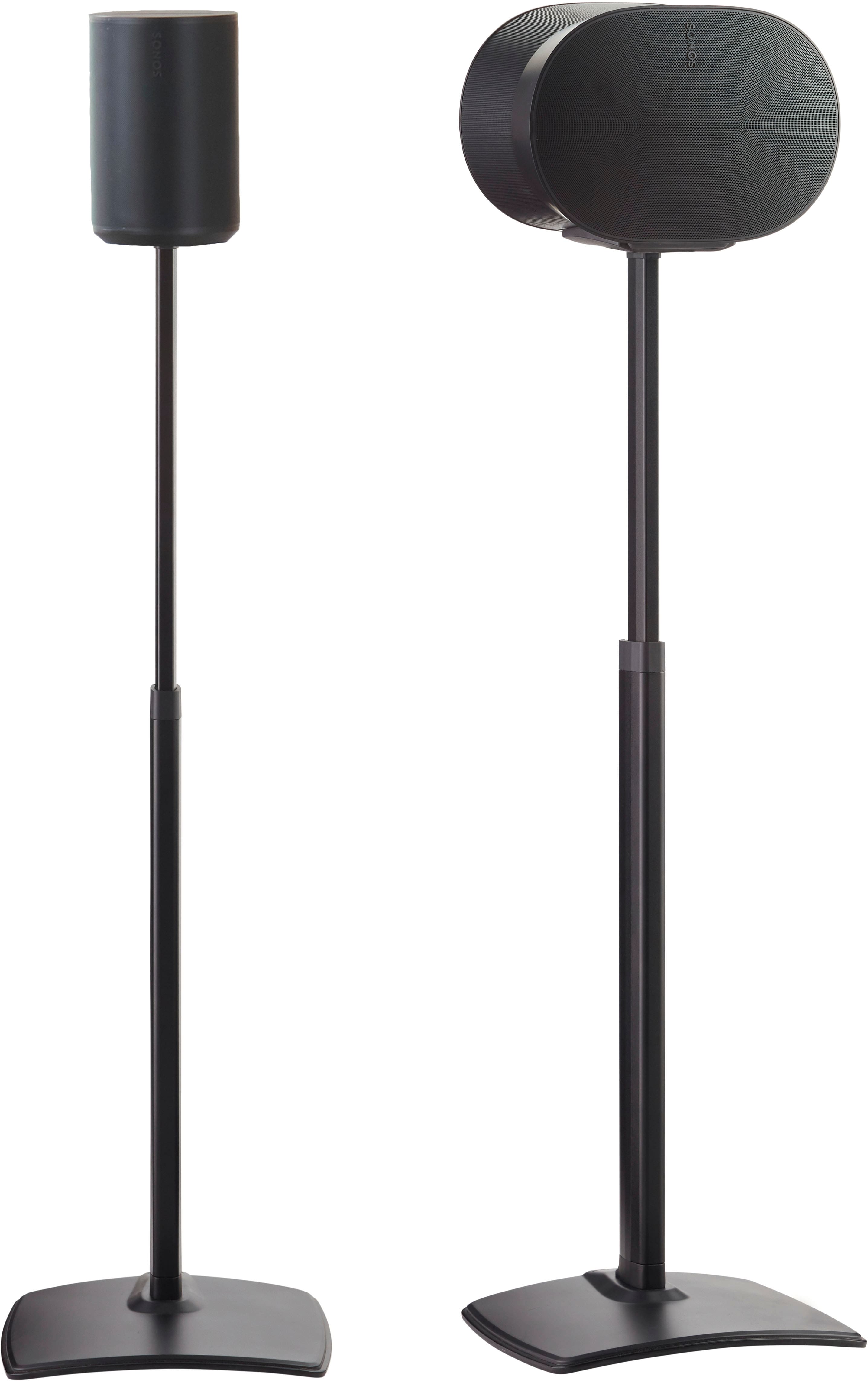 SANUS Elite - Height Adjustable Speaker Stands for Sonos Era 100 and Sonos Era 300 Speakers - Sold in Pairs - Black product…