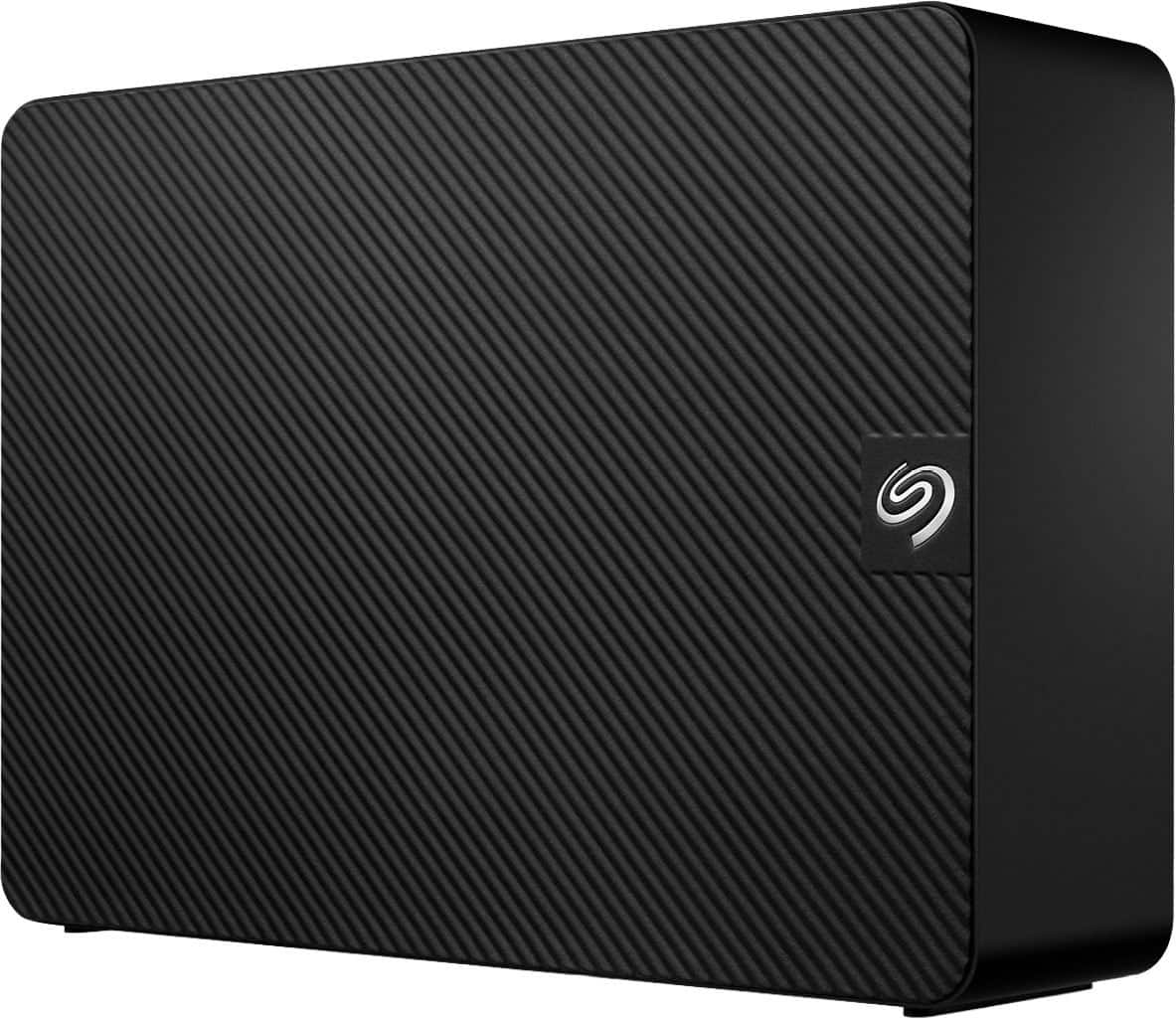 Seagate - Expansion 28TB External USB 3.0 Desktop Hard Drive with Rescue Data Recovery Services - Black product image