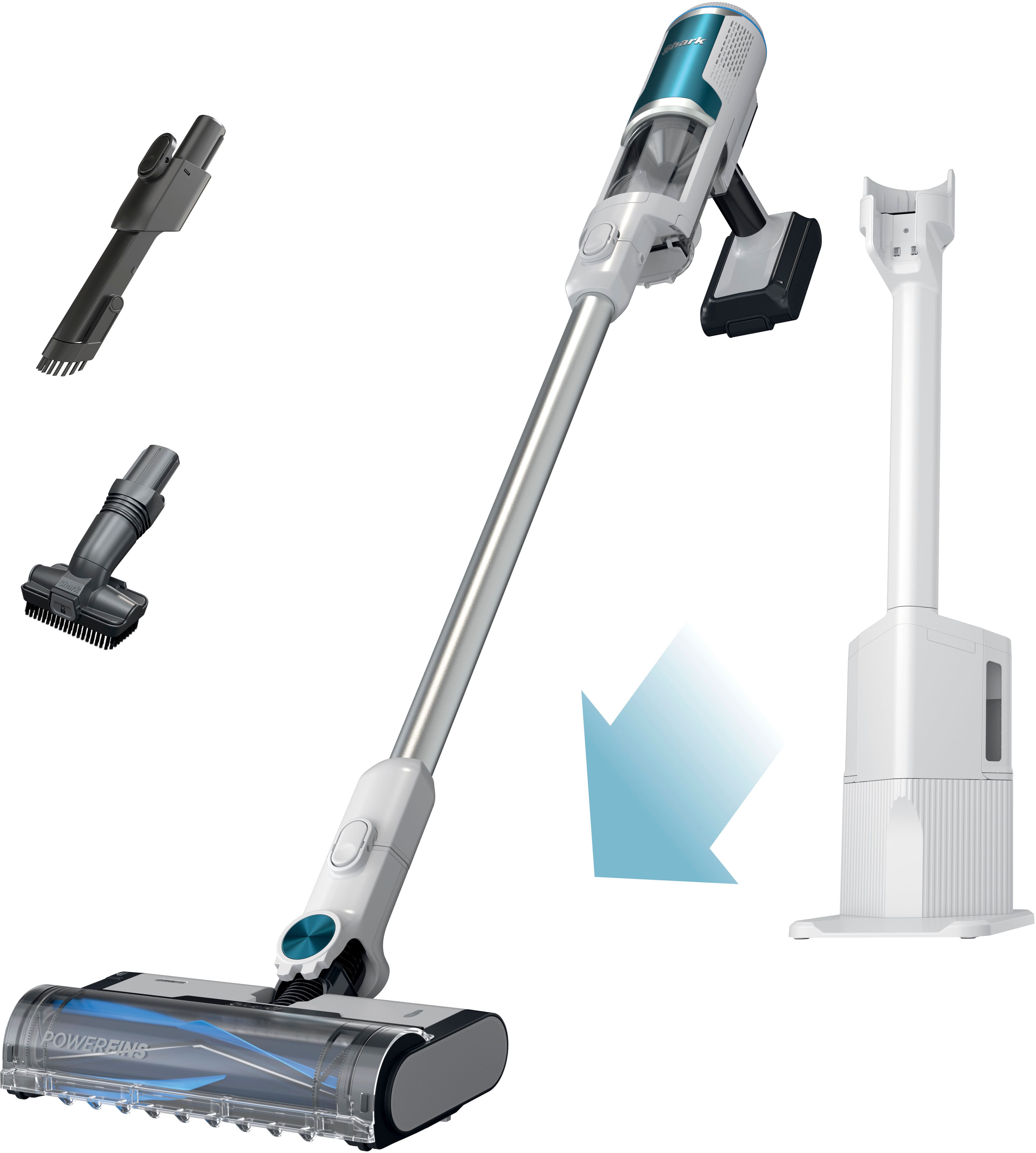 Shark - Clean & Empty, Cordless Stick Vacuum with 1.3L Auto-Empty System, HEPA, 40 Min Runtime - White product image