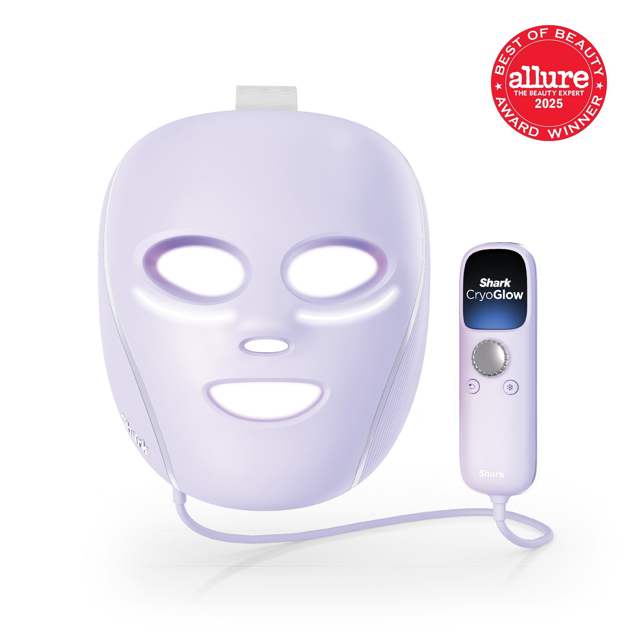 Shark - CryoGlow Under- Eye Cooling + LED Anti-Aging & Skin Clearing Face Mask - Lilac product image