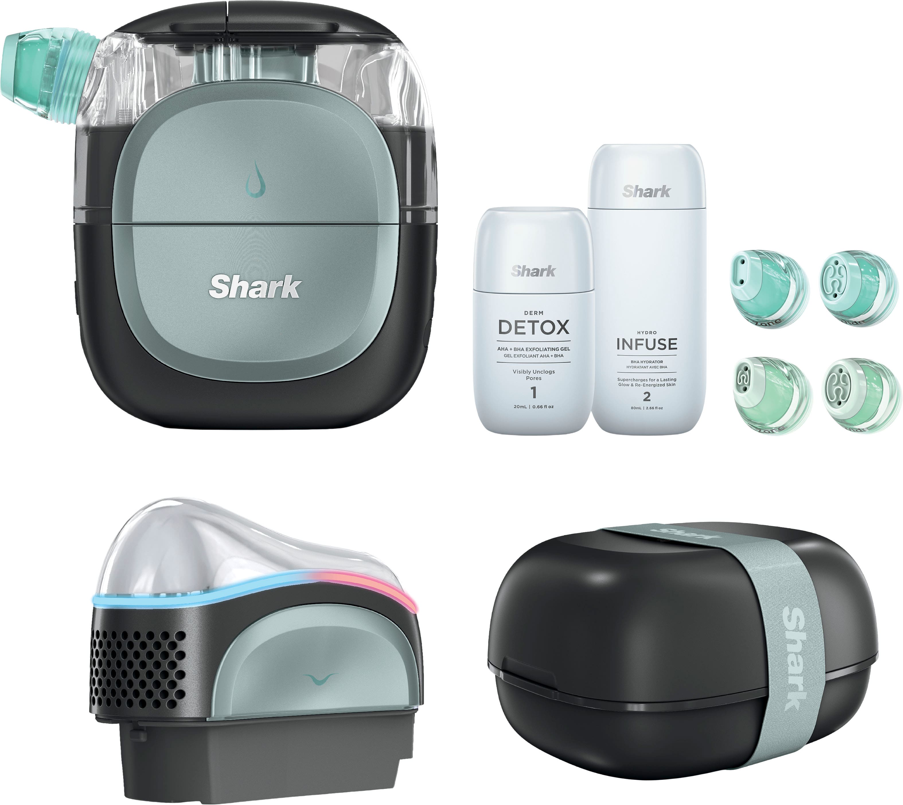 Shark - FacialPro Glow At Home Hydro-Powered Facial System - Black product image