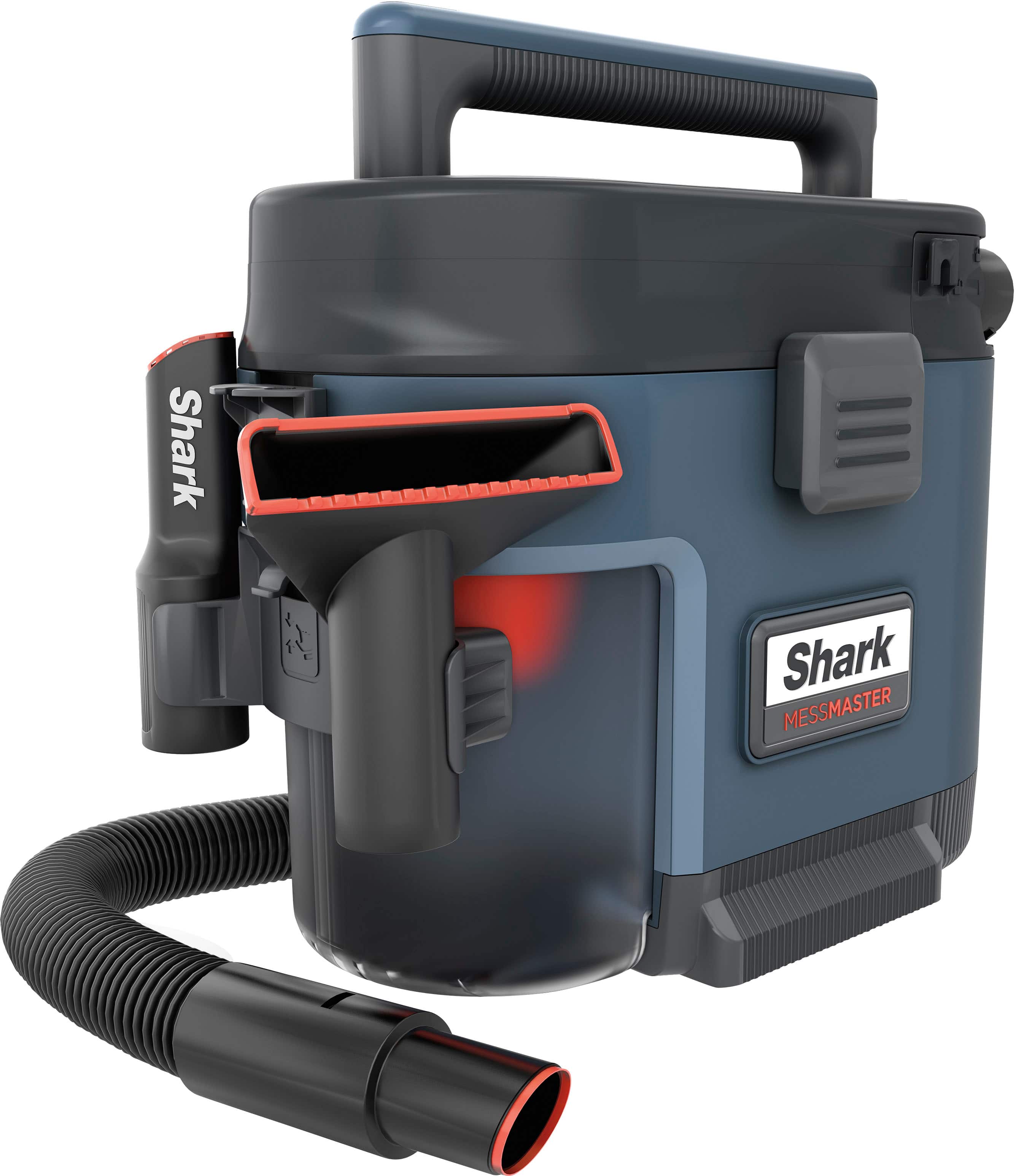 Shark - MessMaster Portable Wet/Dry Vacuum, 1 Gallon Capacity, Corded, Handheld, Perfect for Pets & Cars with Bonus Carpet T…
